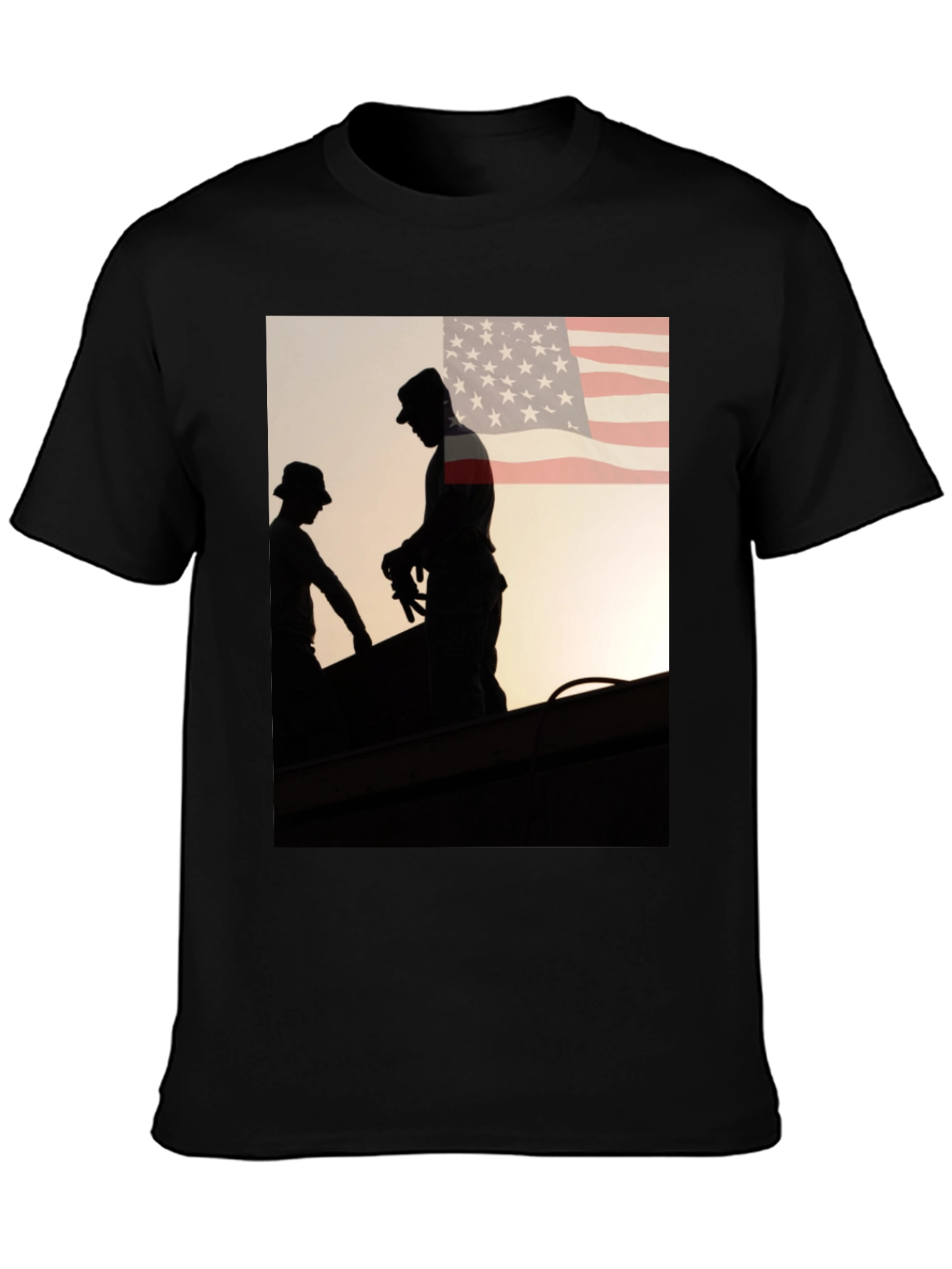 Mens Graphic Tee - American Roofer Silhouette