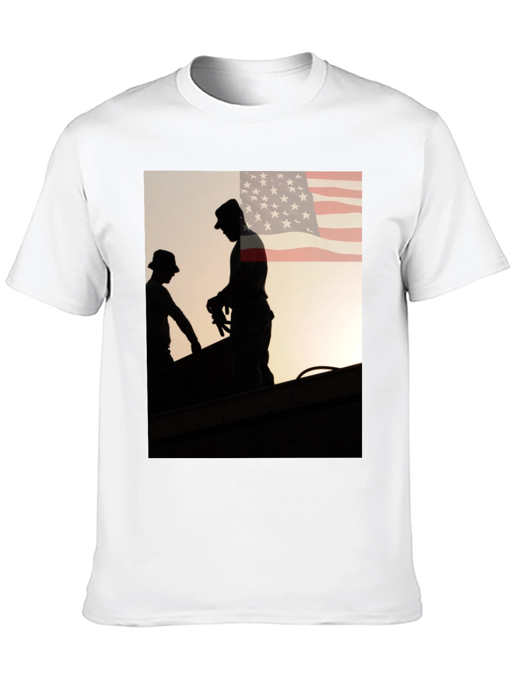 Mens Graphic Tee - American Roofer Silhouette