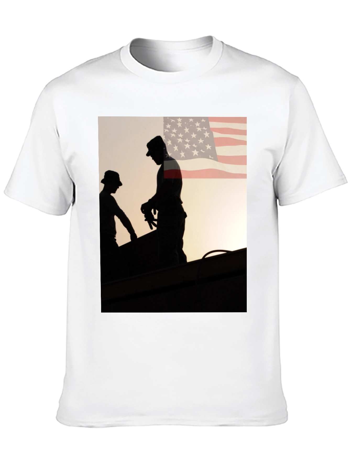 Mens Graphic Tee - American Roofer Silhouette