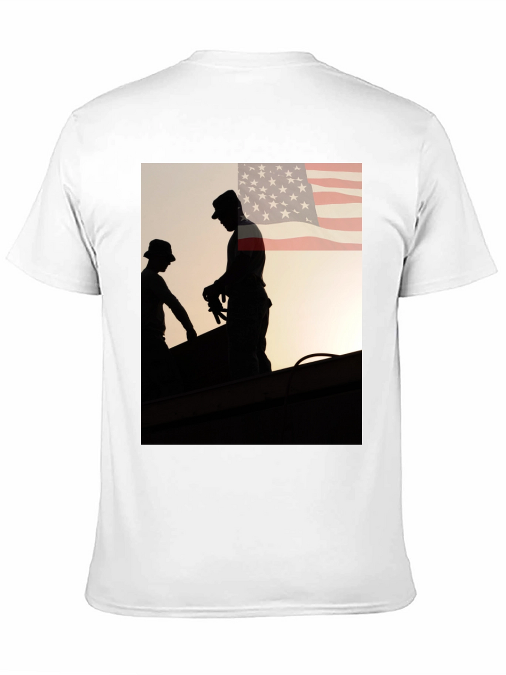 Mens Graphic Tee - American Roofer Silhouette