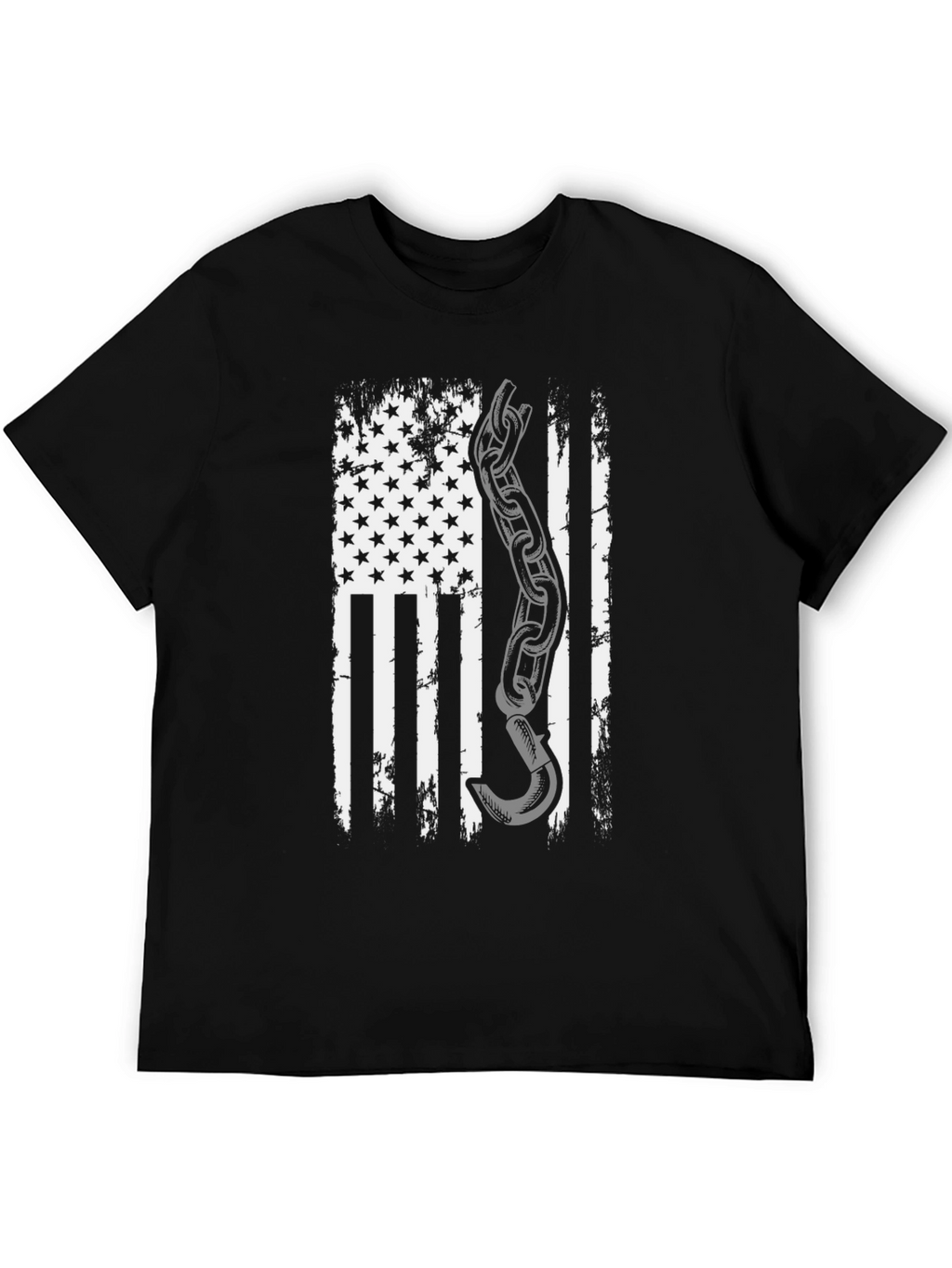 American Flag Tow Truck Driver T-Shirt