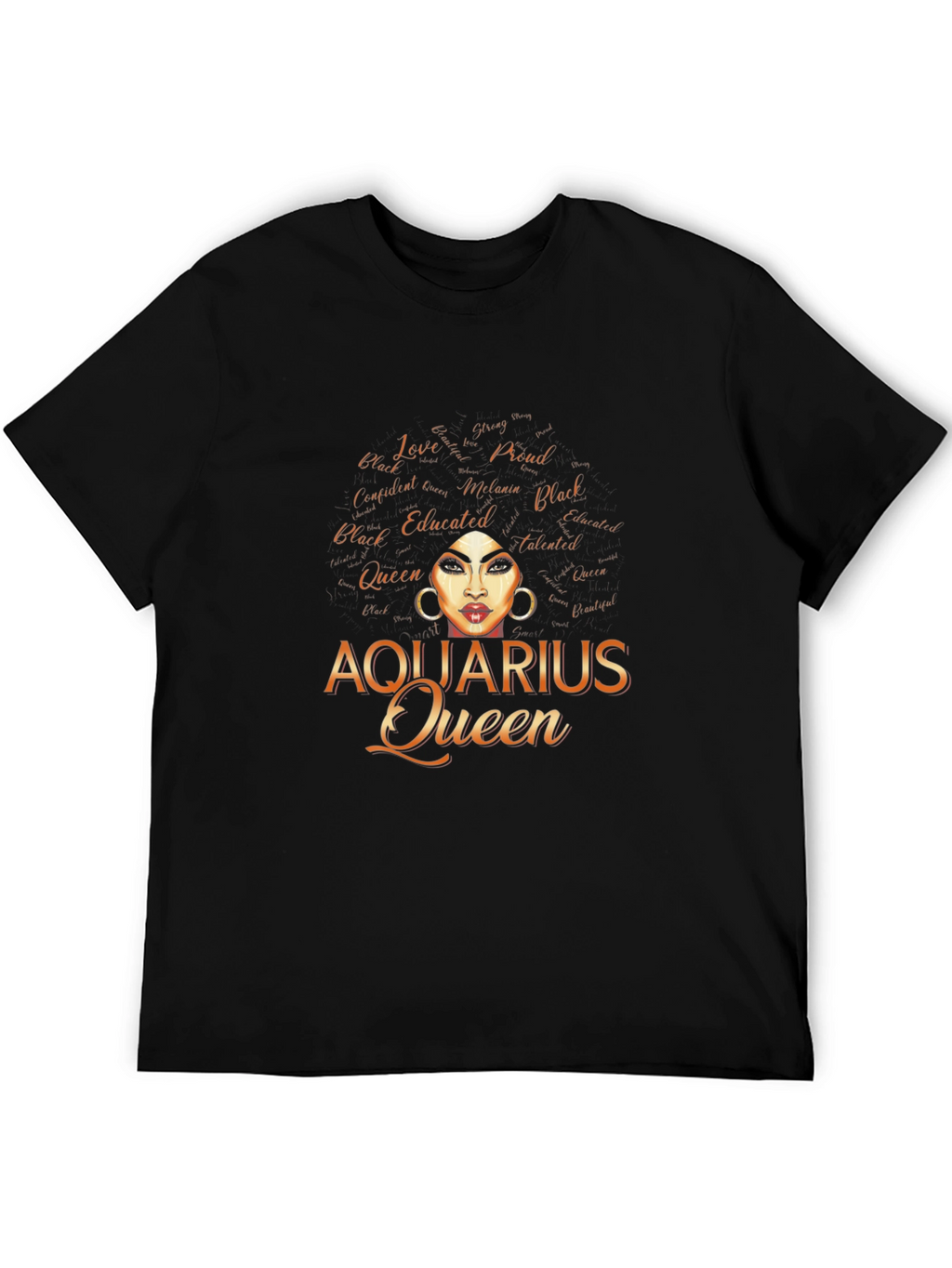 Aquarius Queen Graphic Tee - Black