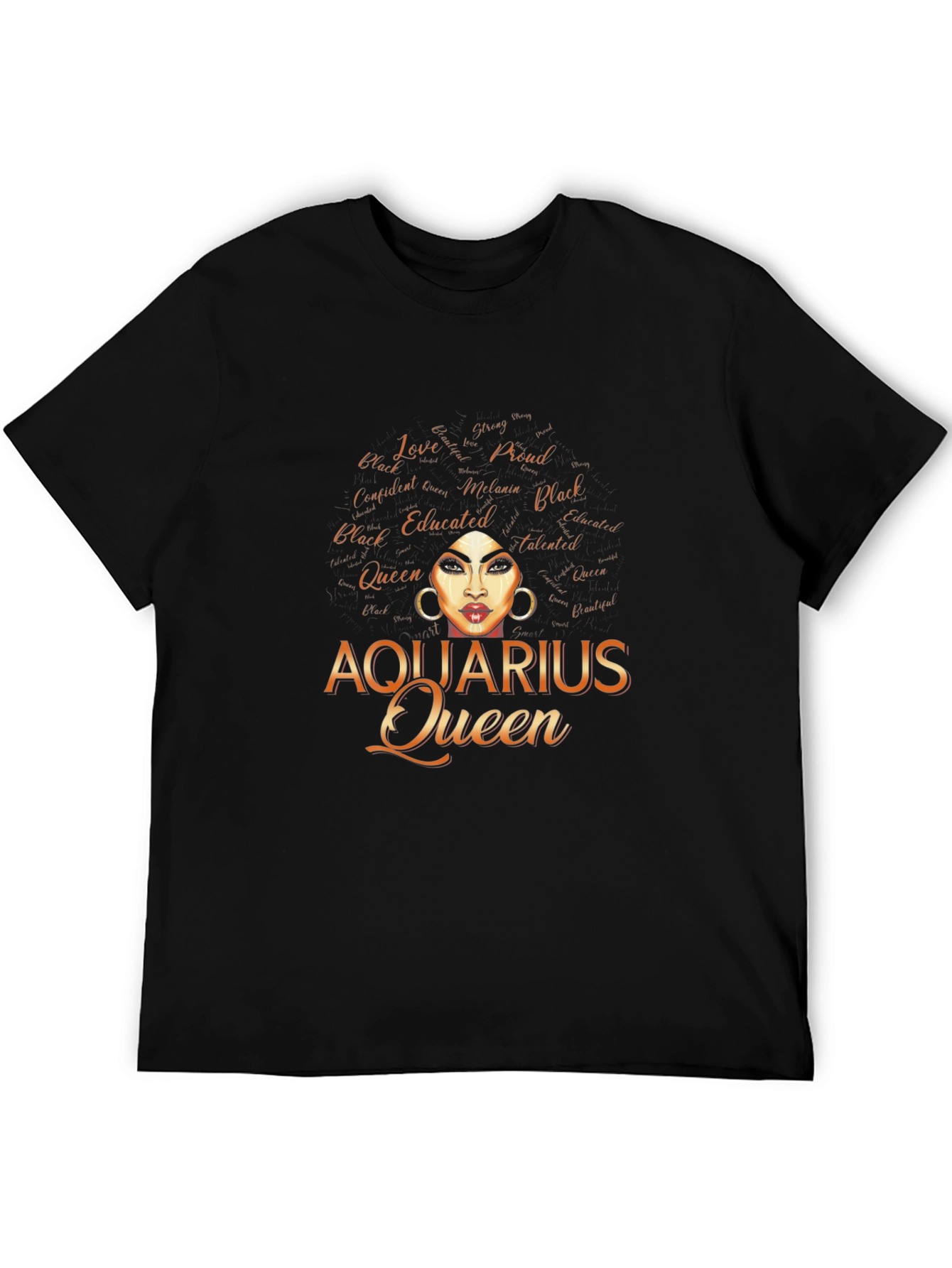 Aquarius Queen Graphic Tee - Black