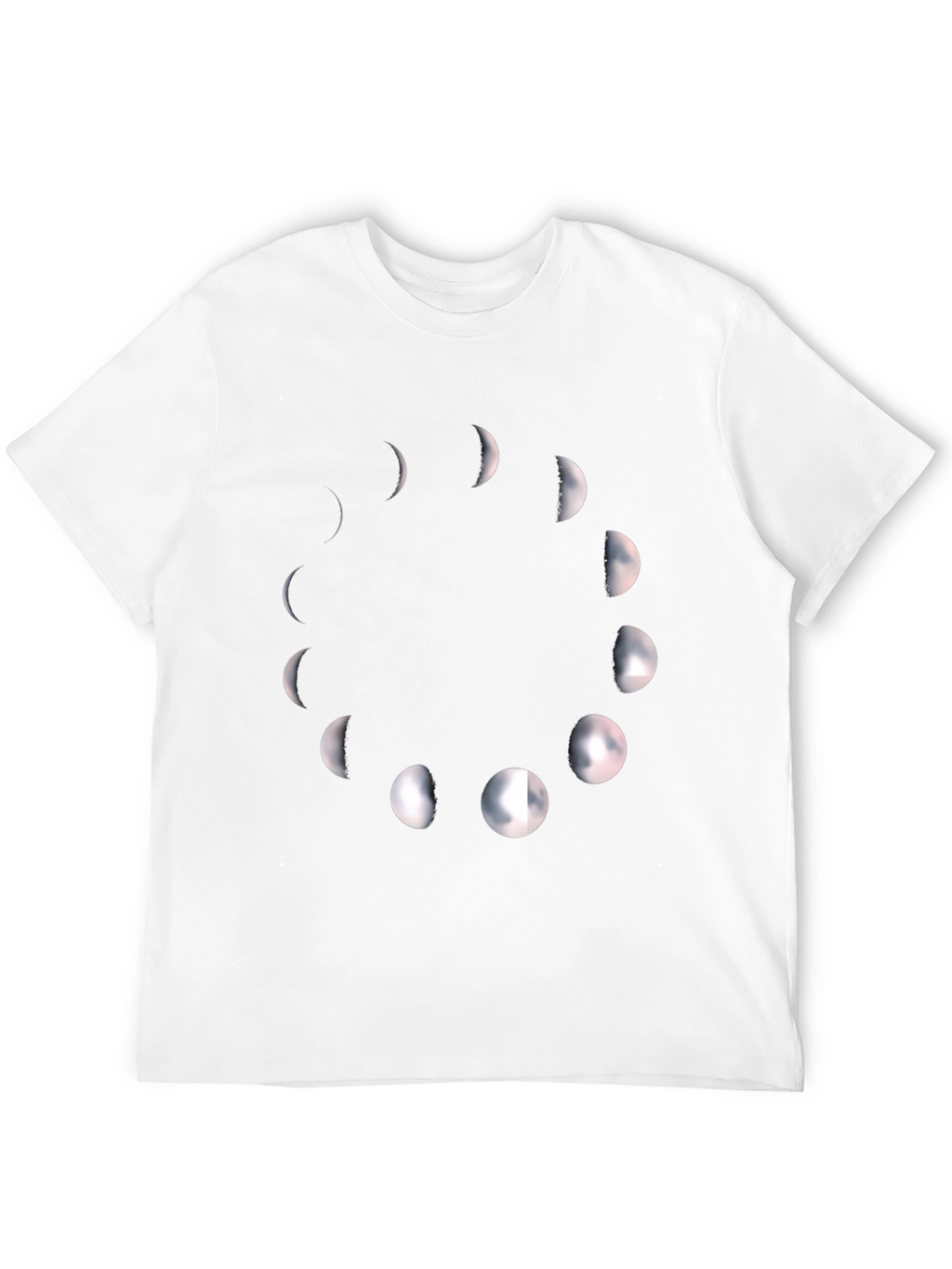 Phases of the Moon Black Graphic Tee