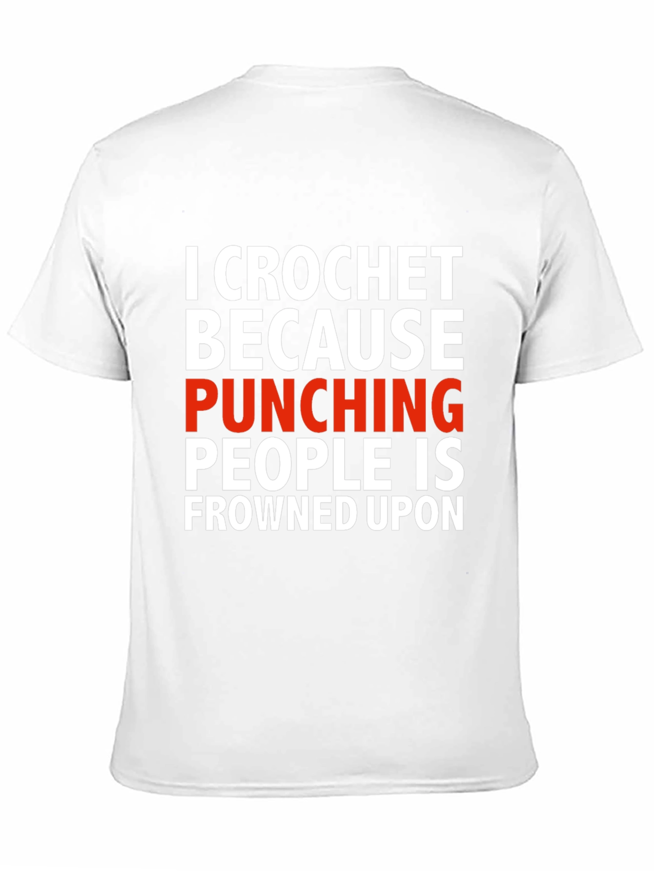 Crochet Because Punching People T-Shirt