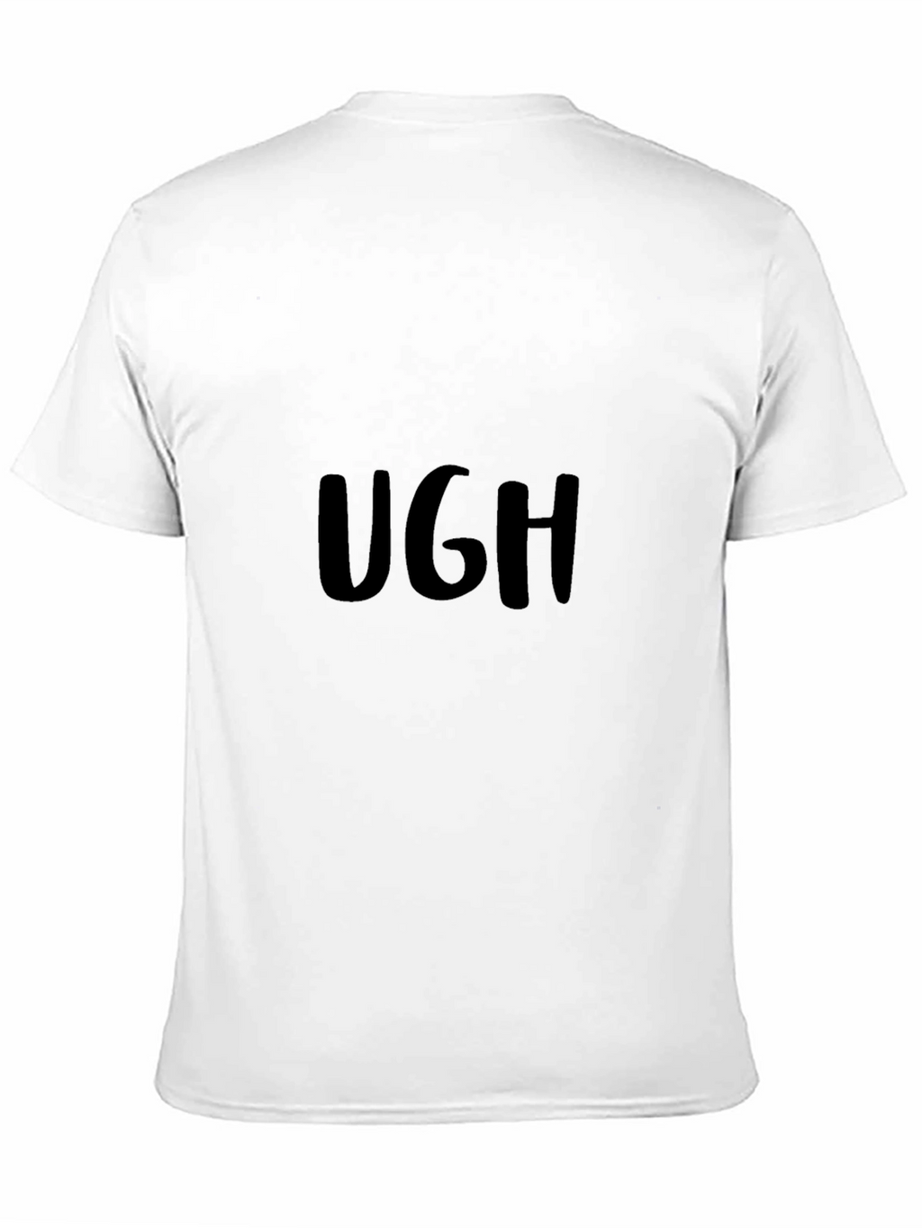 Ugh Graphic Tee - Relaxed Fit Black T-Shirt