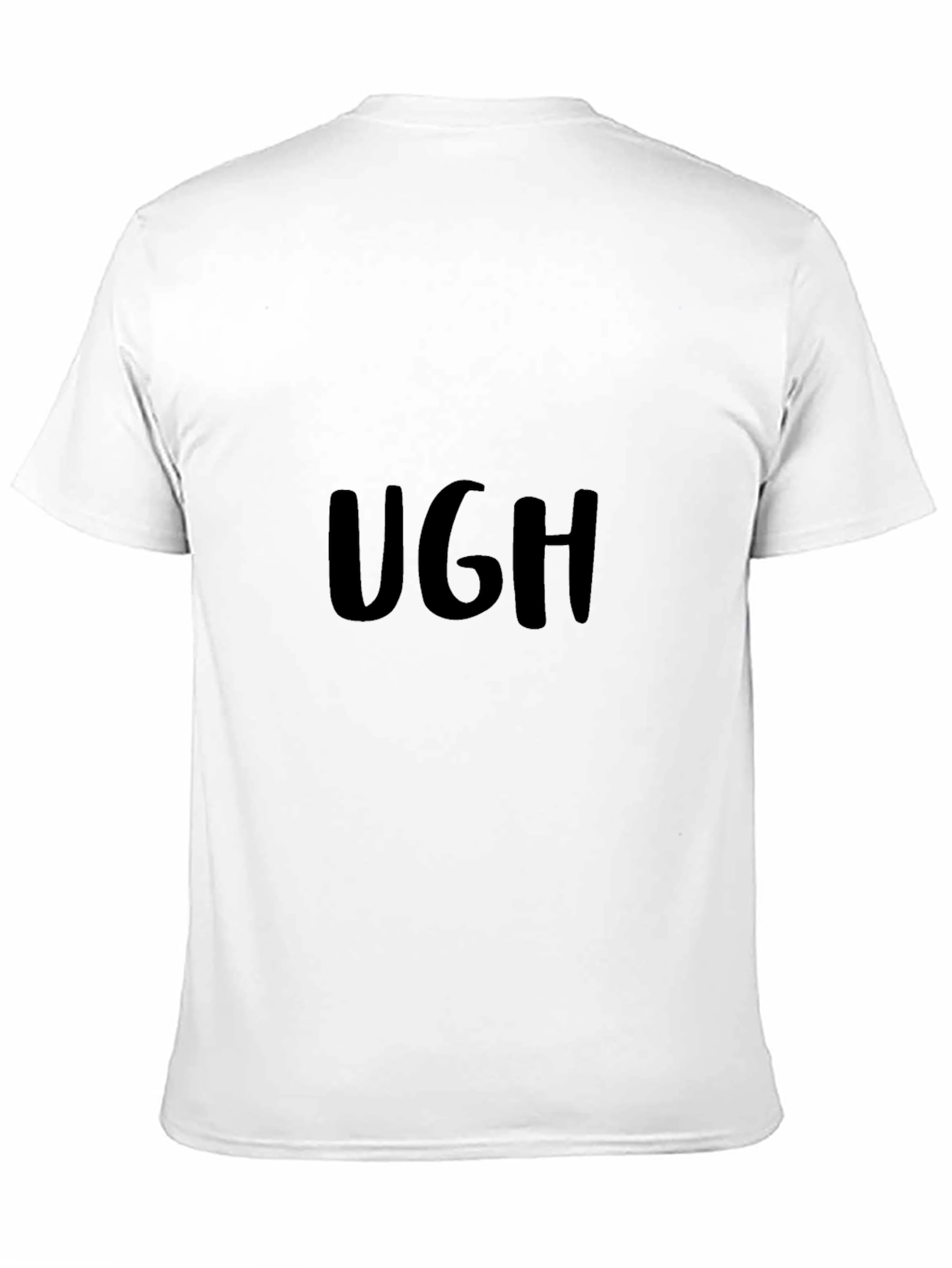 Ugh Graphic Tee - Relaxed Fit Black T-Shirt