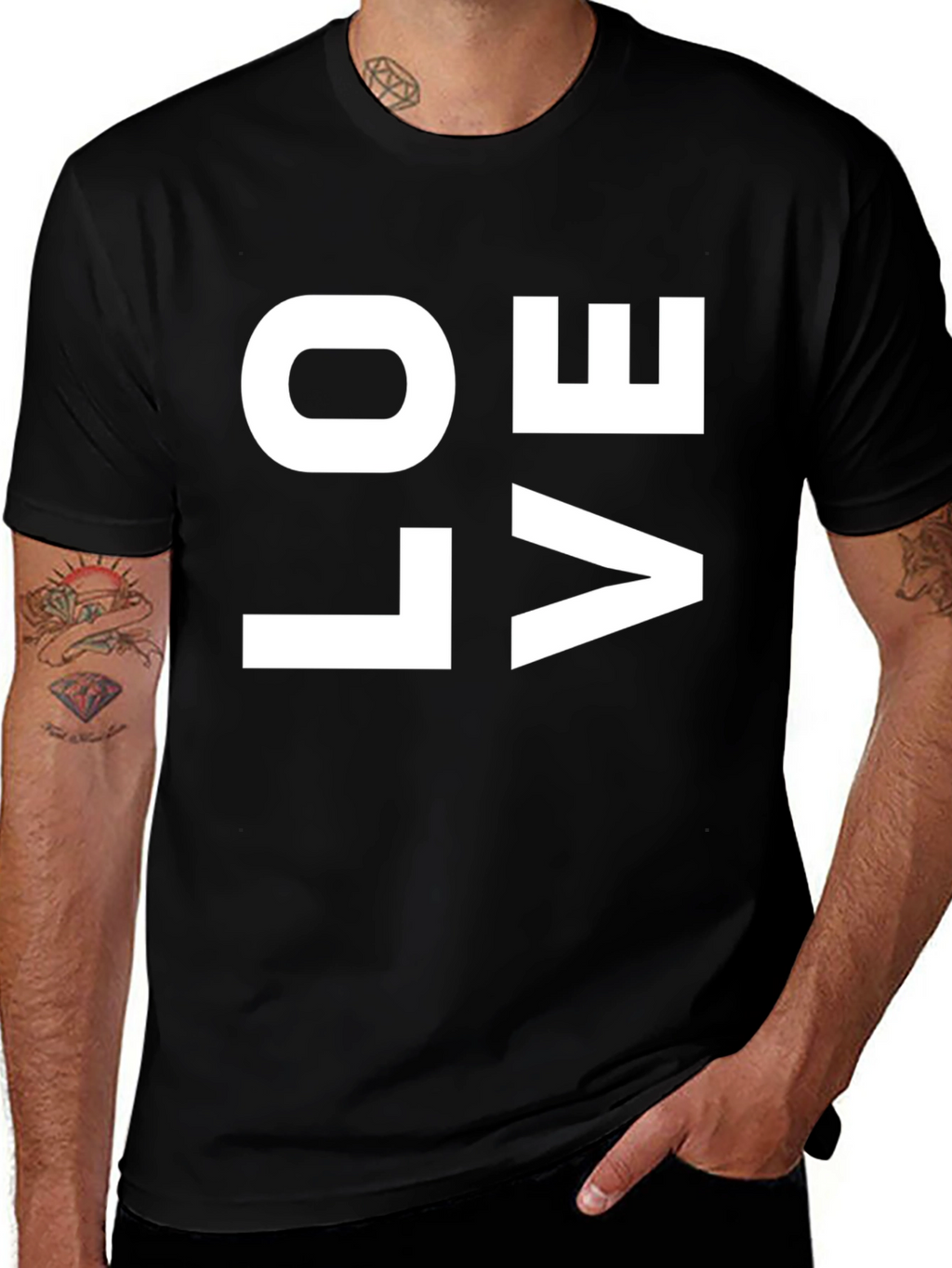 Love Graphic T-Shirt - Black