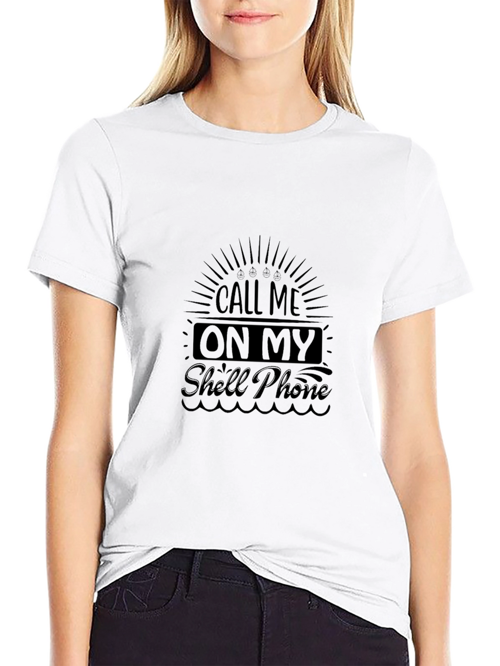 Call Me On My Shell Phone Graphic T-Shirt