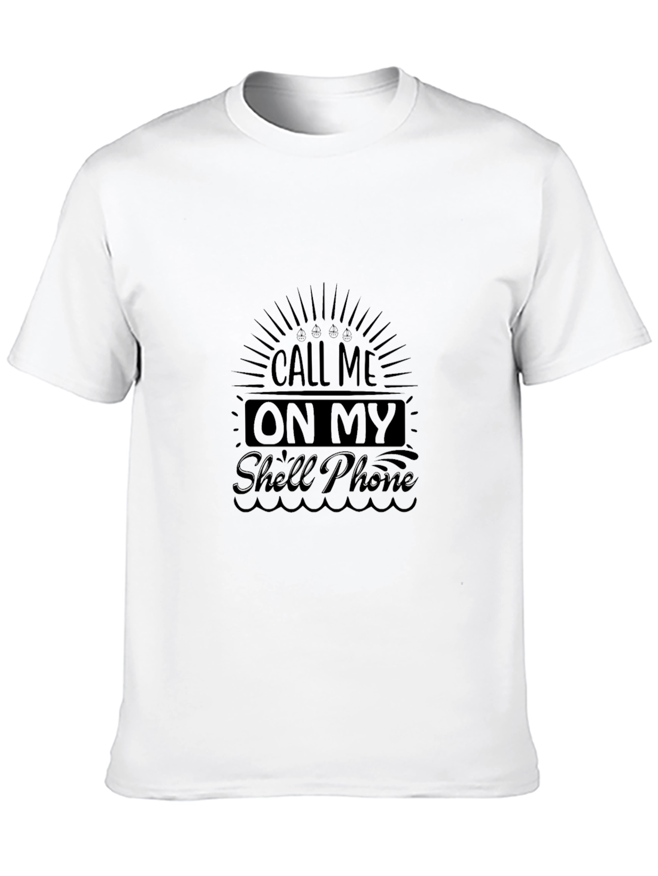 Call Me On My Shell Phone Graphic T-Shirt