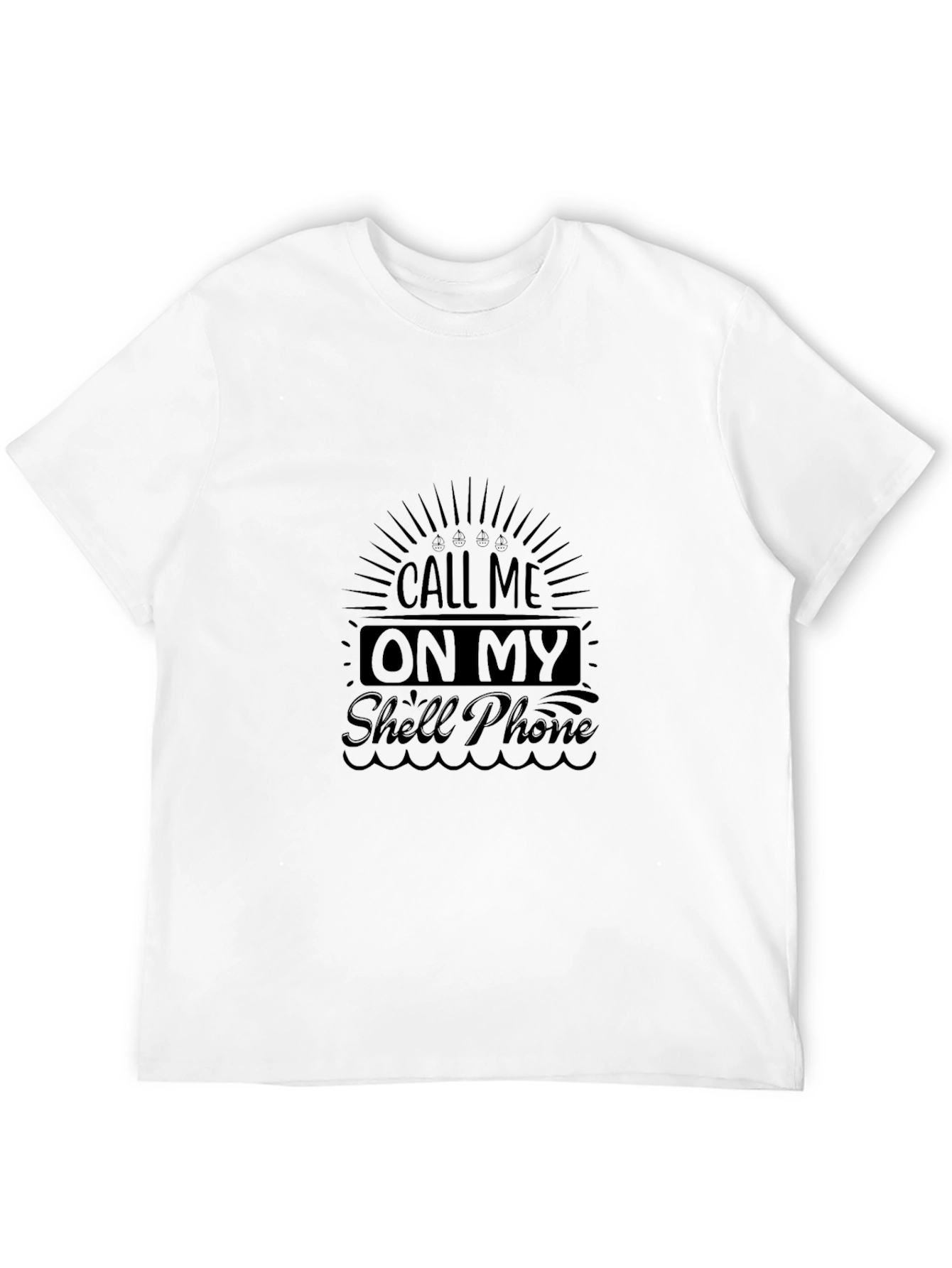 Call Me On My Shell Phone Graphic T-Shirt