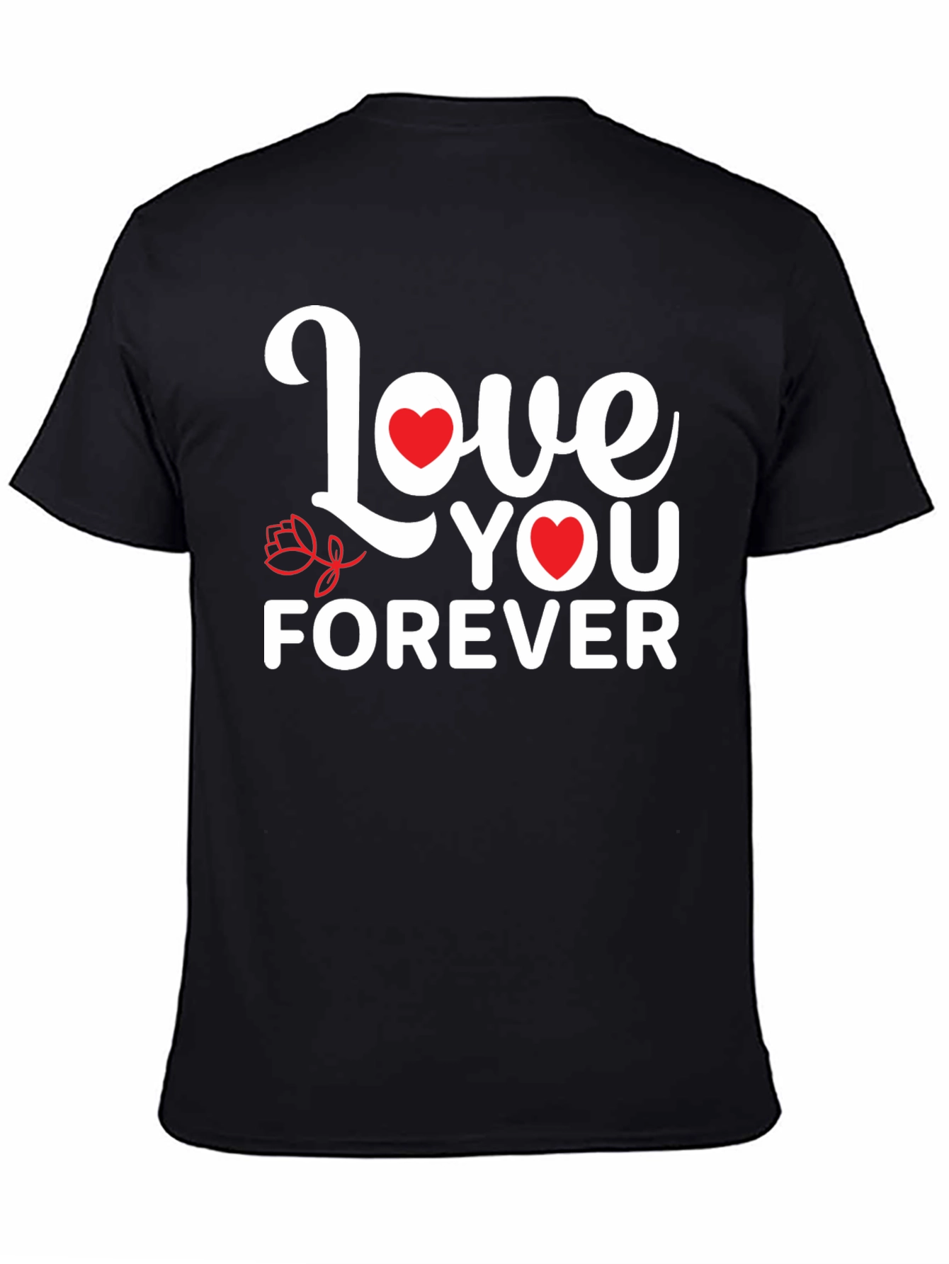 Love You Forever Graphic Tee - Black