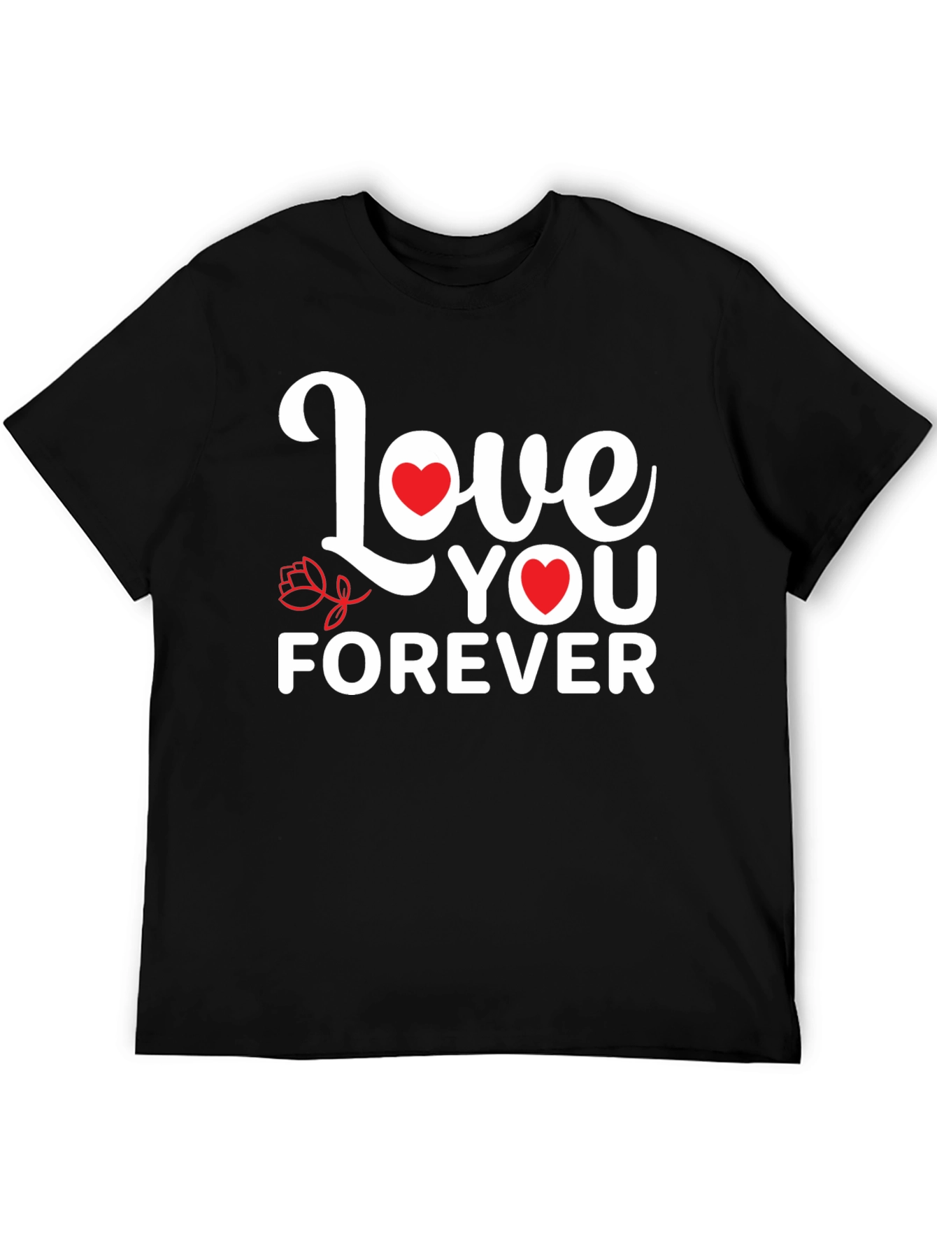 Love You Forever Graphic Tee - Black
