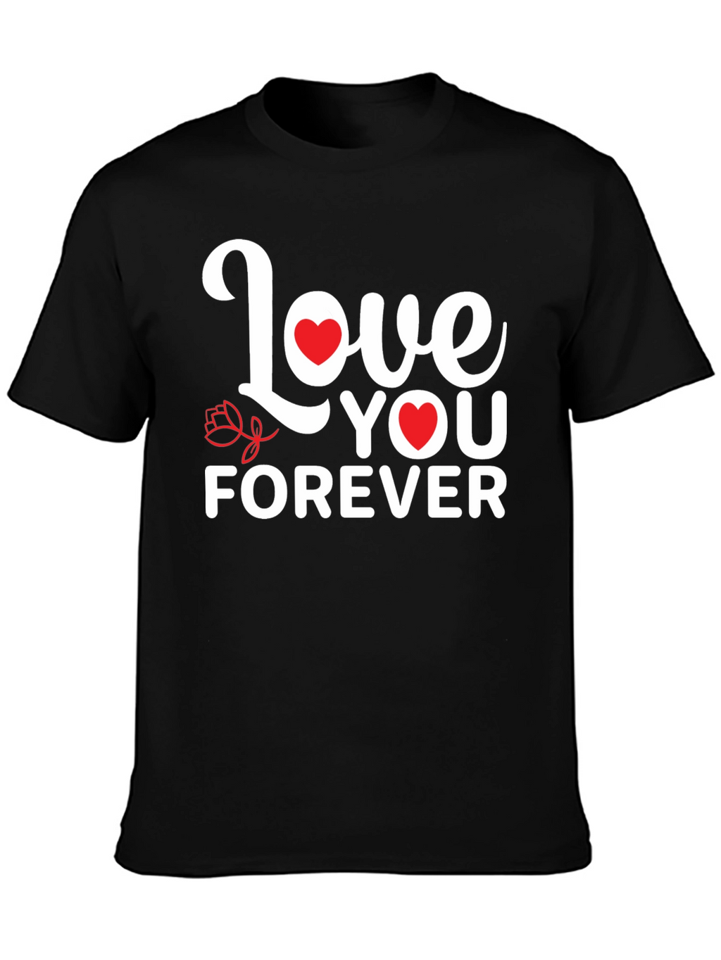 Love You Forever Graphic Tee - Black
