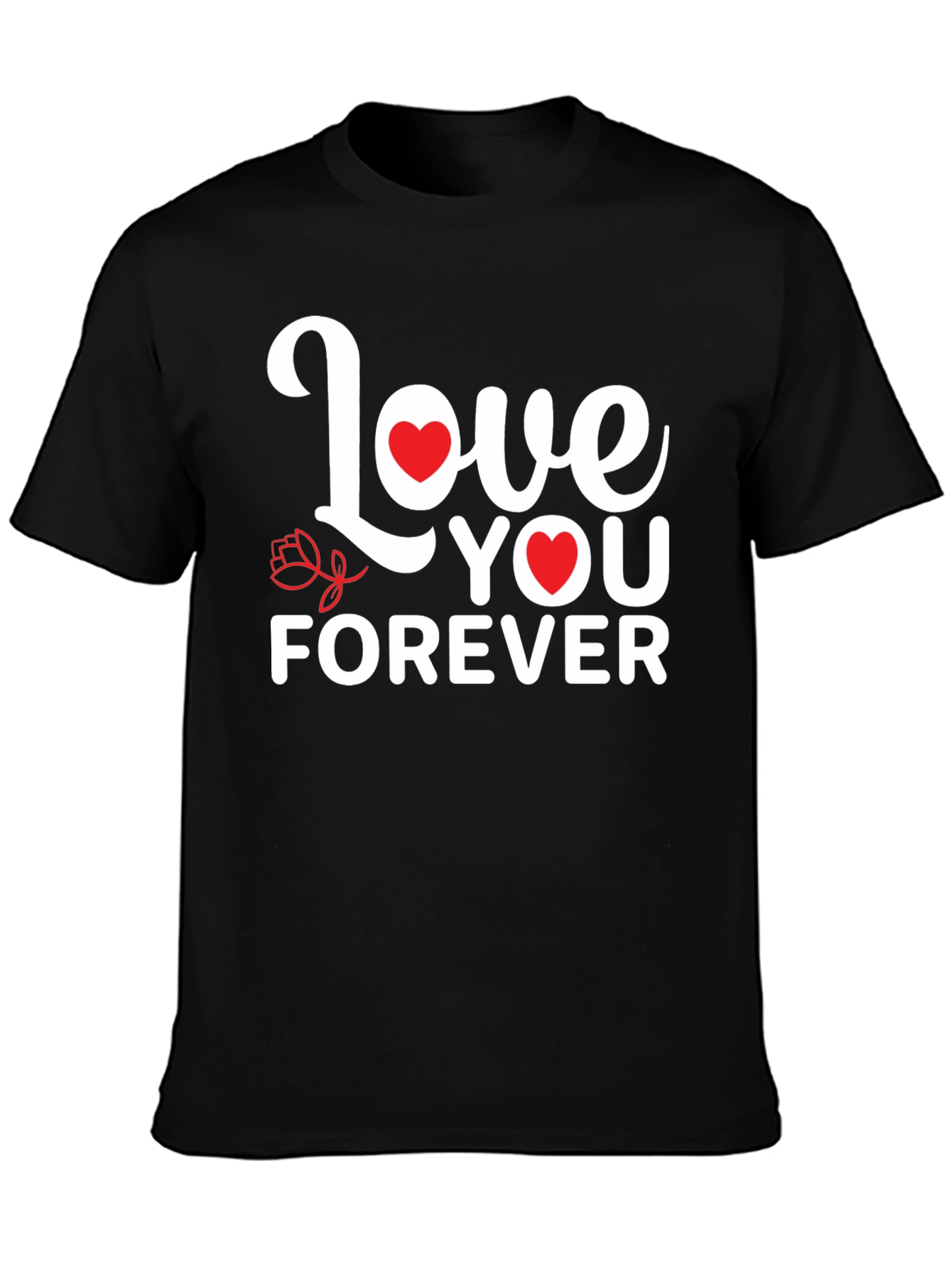 Love You Forever Graphic Tee - Black
