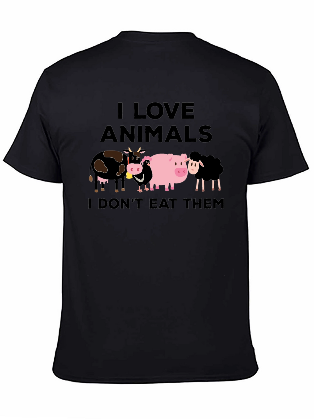 I Love Animals Vegan T-Shirt