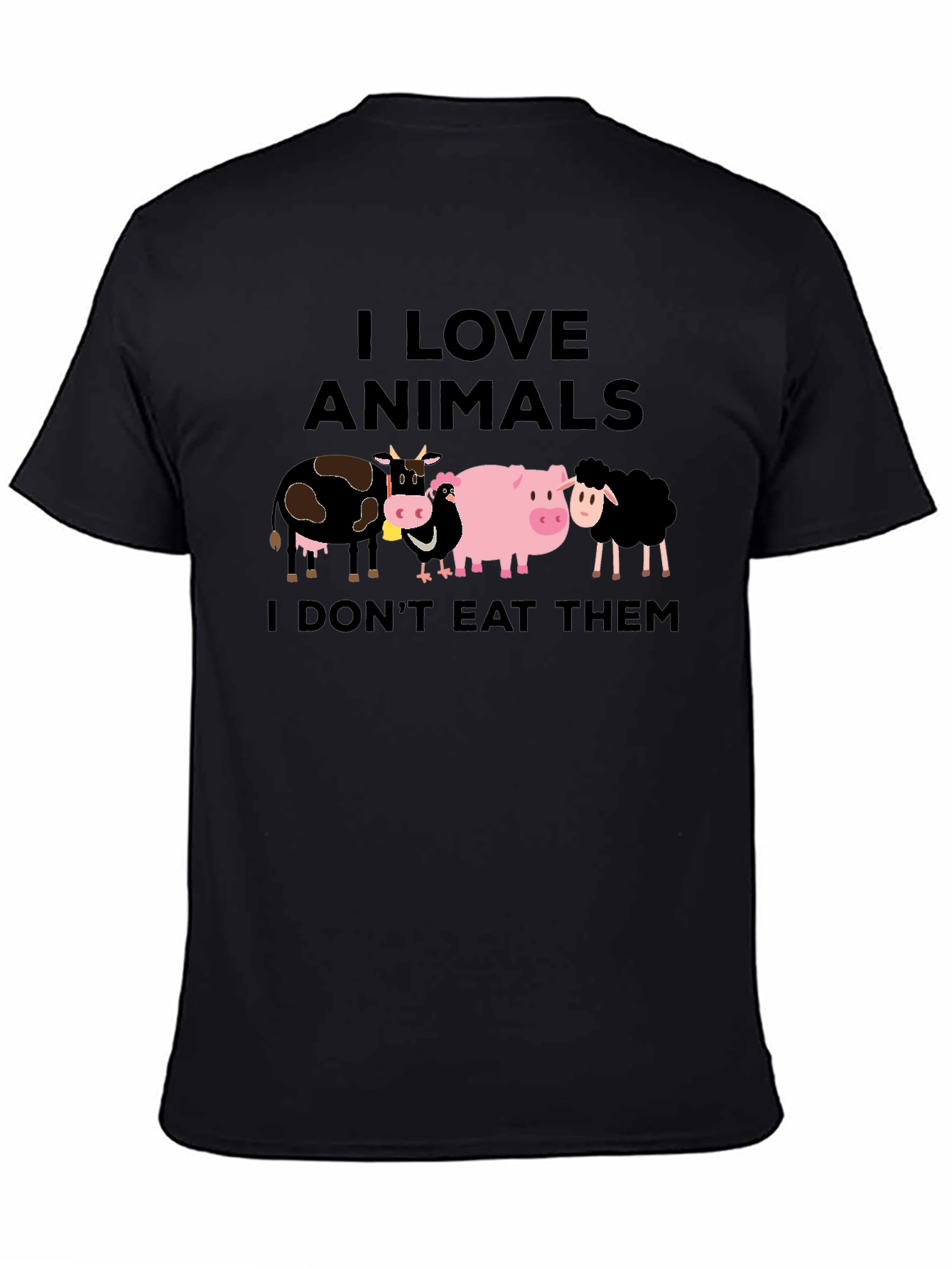 I Love Animals Vegan T-Shirt