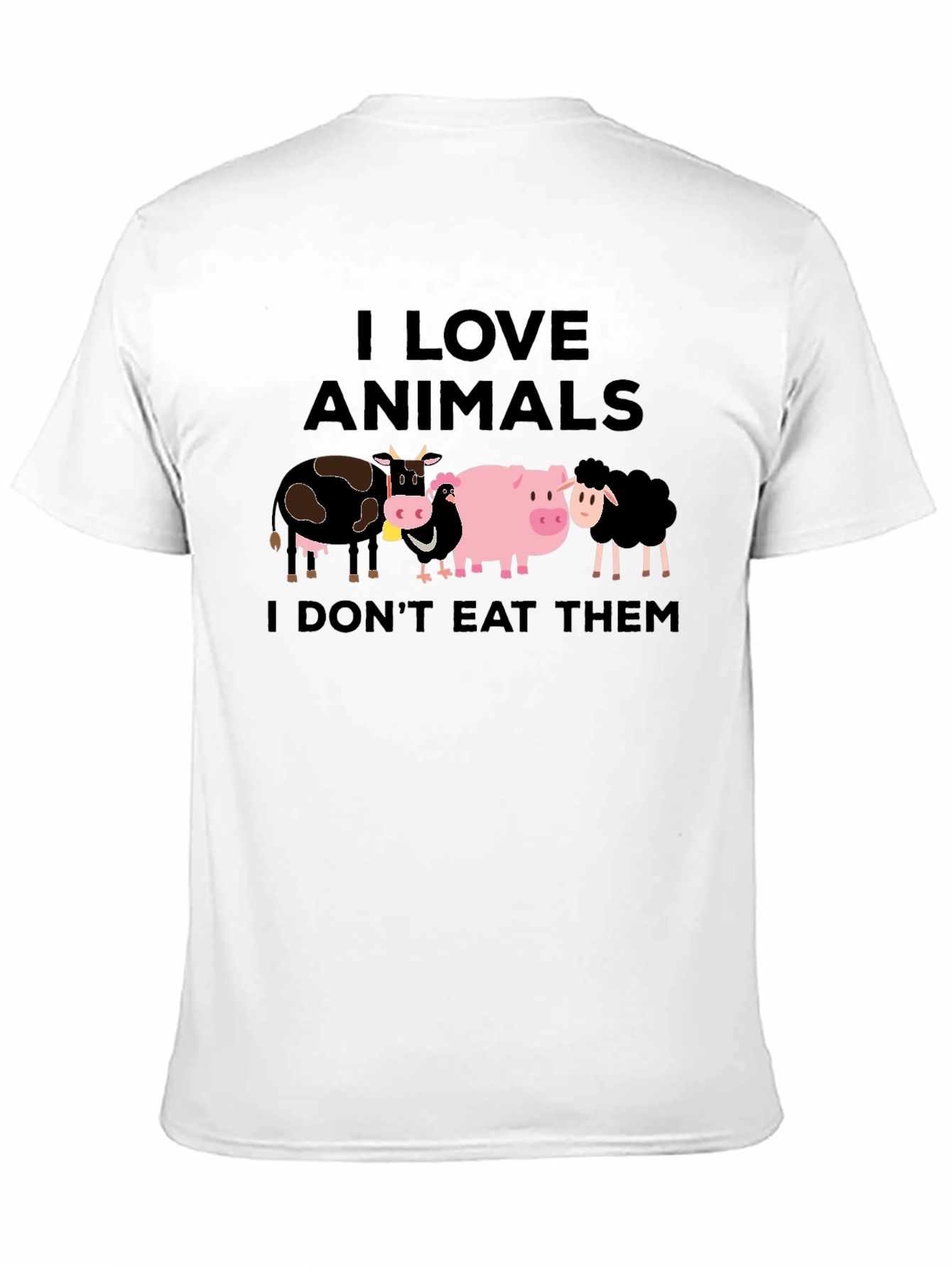 I Love Animals Vegan T-Shirt