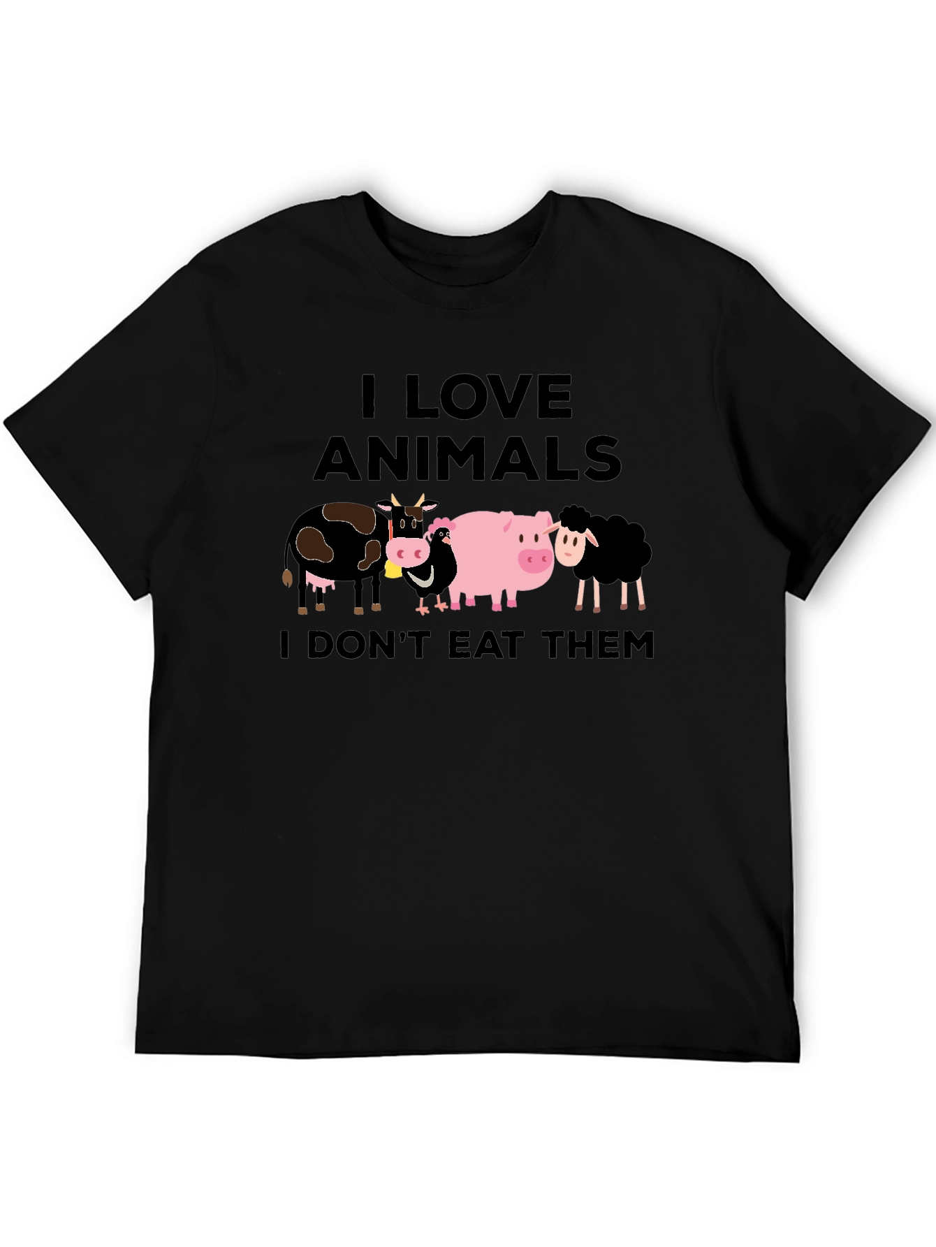 I Love Animals Vegan T-Shirt