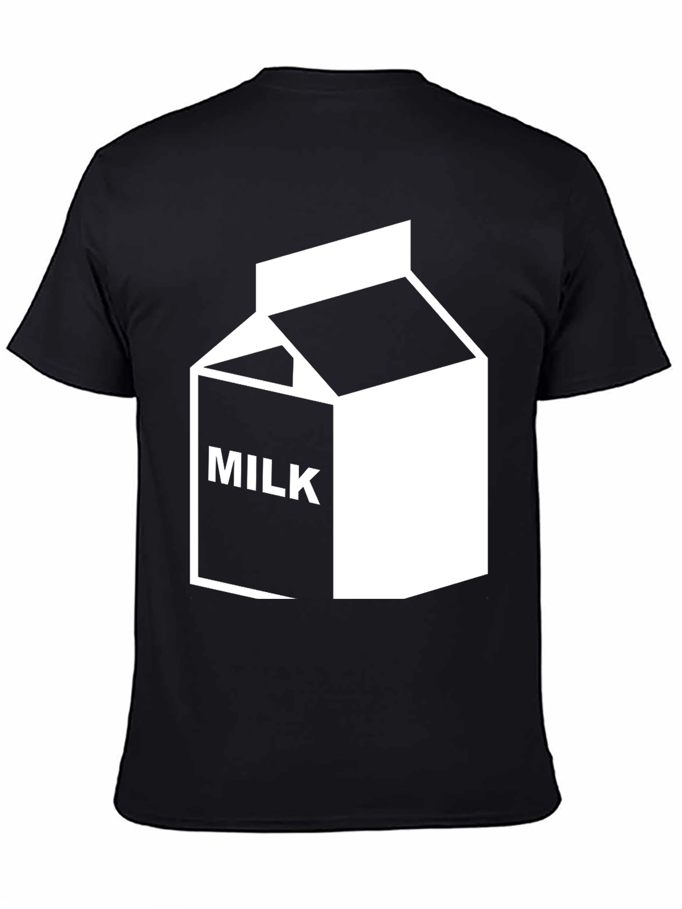 Black Milk Graphic Tee - Cool Cartoon Shirt