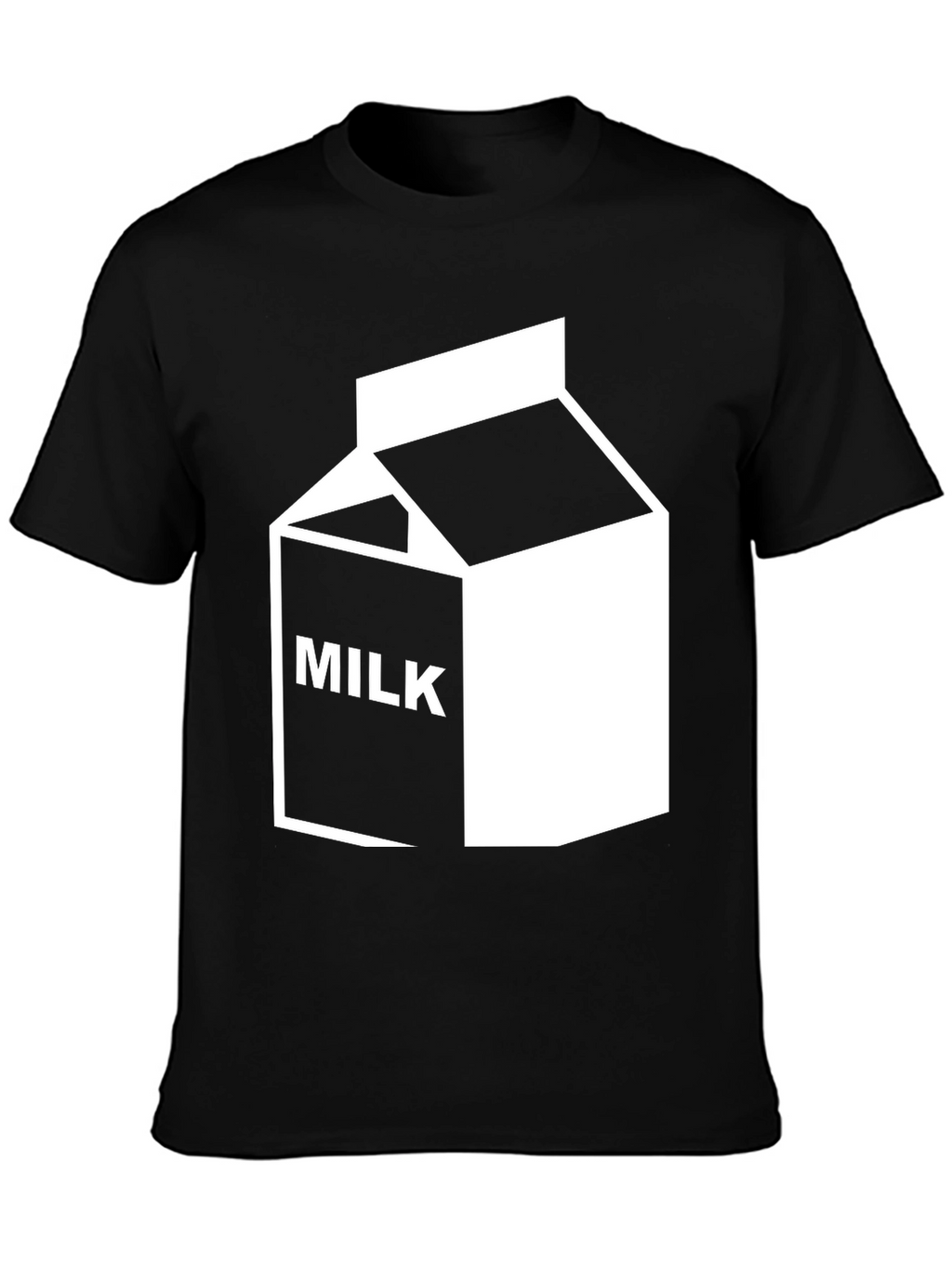 Black Milk Graphic Tee - Cool Cartoon Shirt