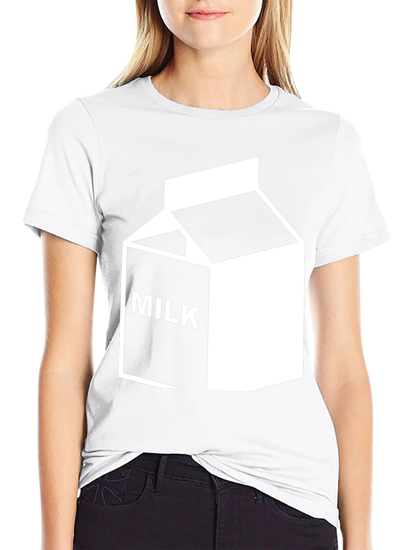 Black Milk Graphic Tee - Cool Cartoon Shirt