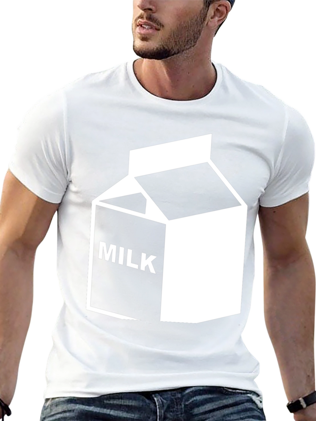 Black Milk Graphic Tee - Cool Cartoon Shirt