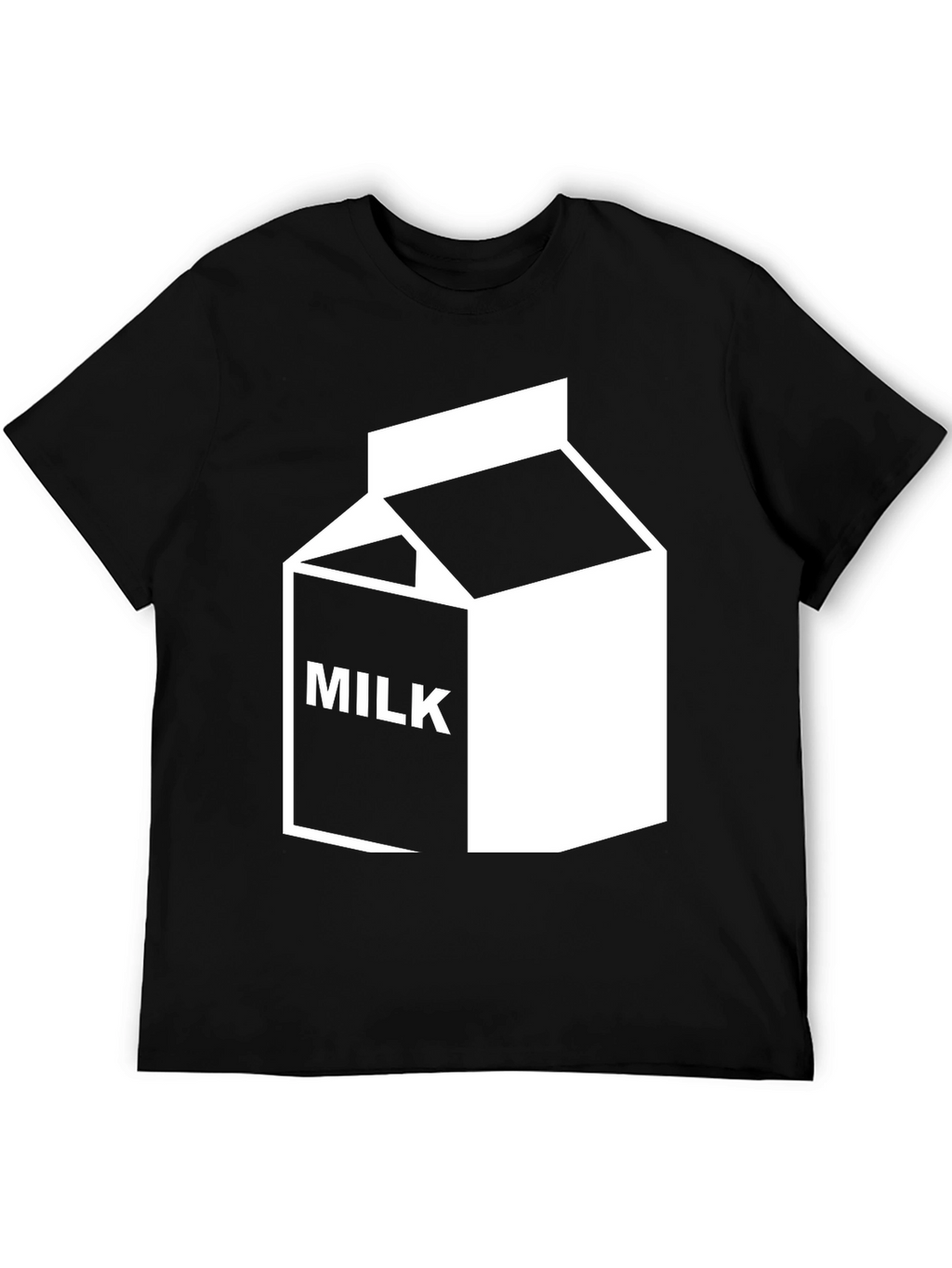 Black Milk Graphic Tee - Cool Cartoon Shirt