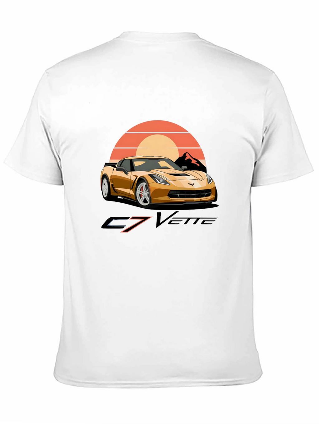 C7 Vette Graphic T-Shirt - Retro Car Design