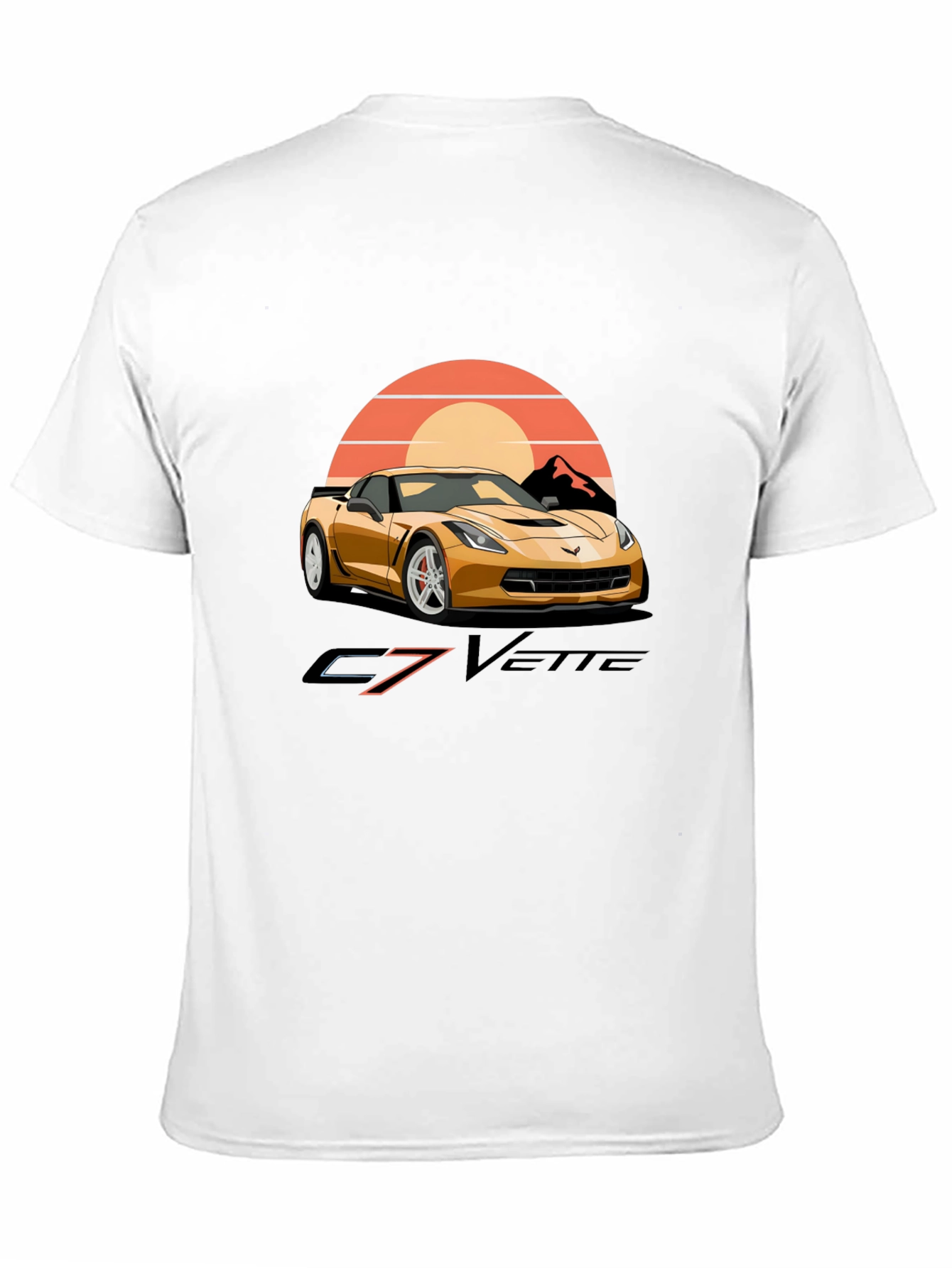 C7 Vette Graphic T-Shirt - Retro Car Design