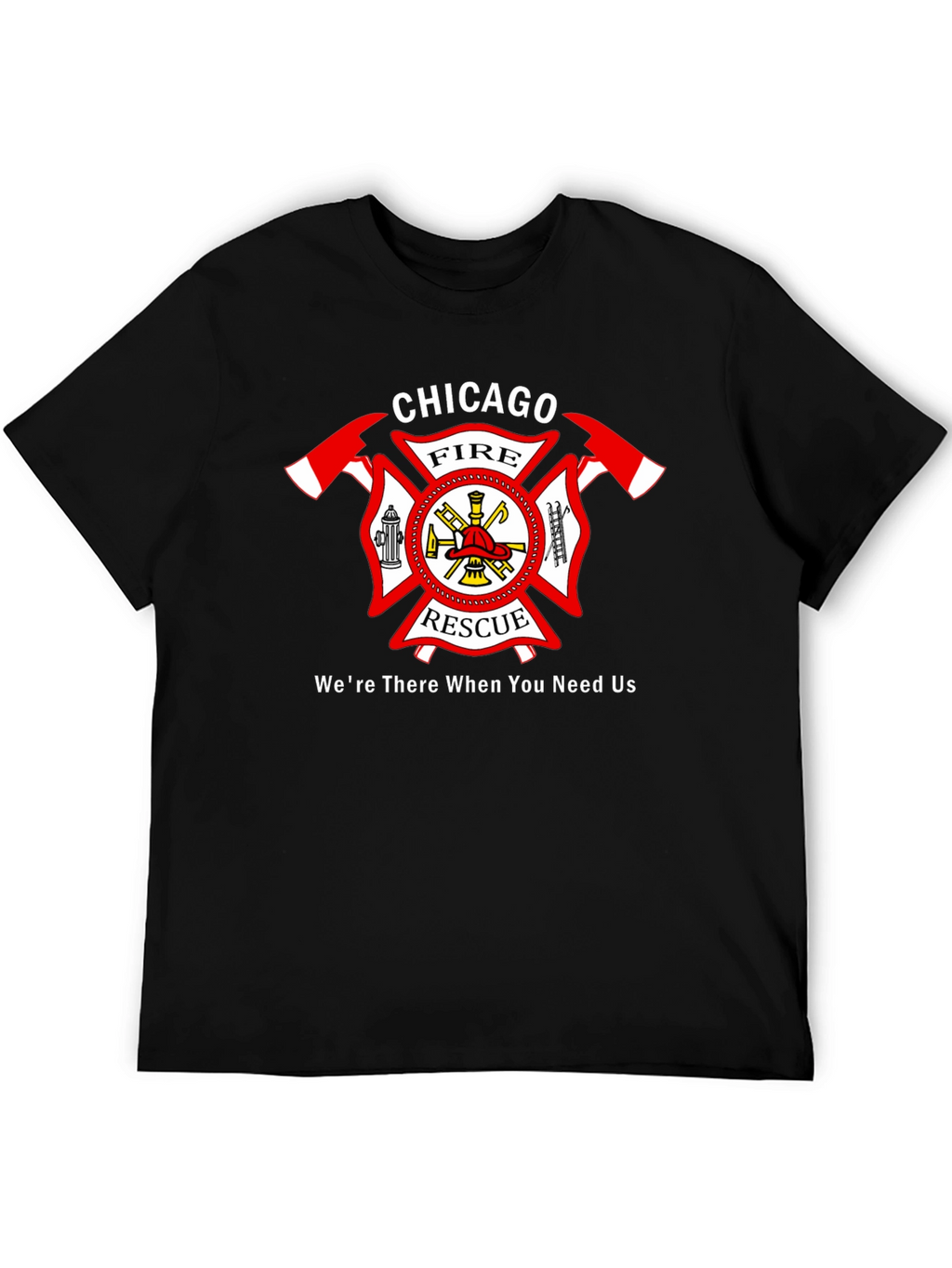 Chicago Fire Rescue Black T-Shirt