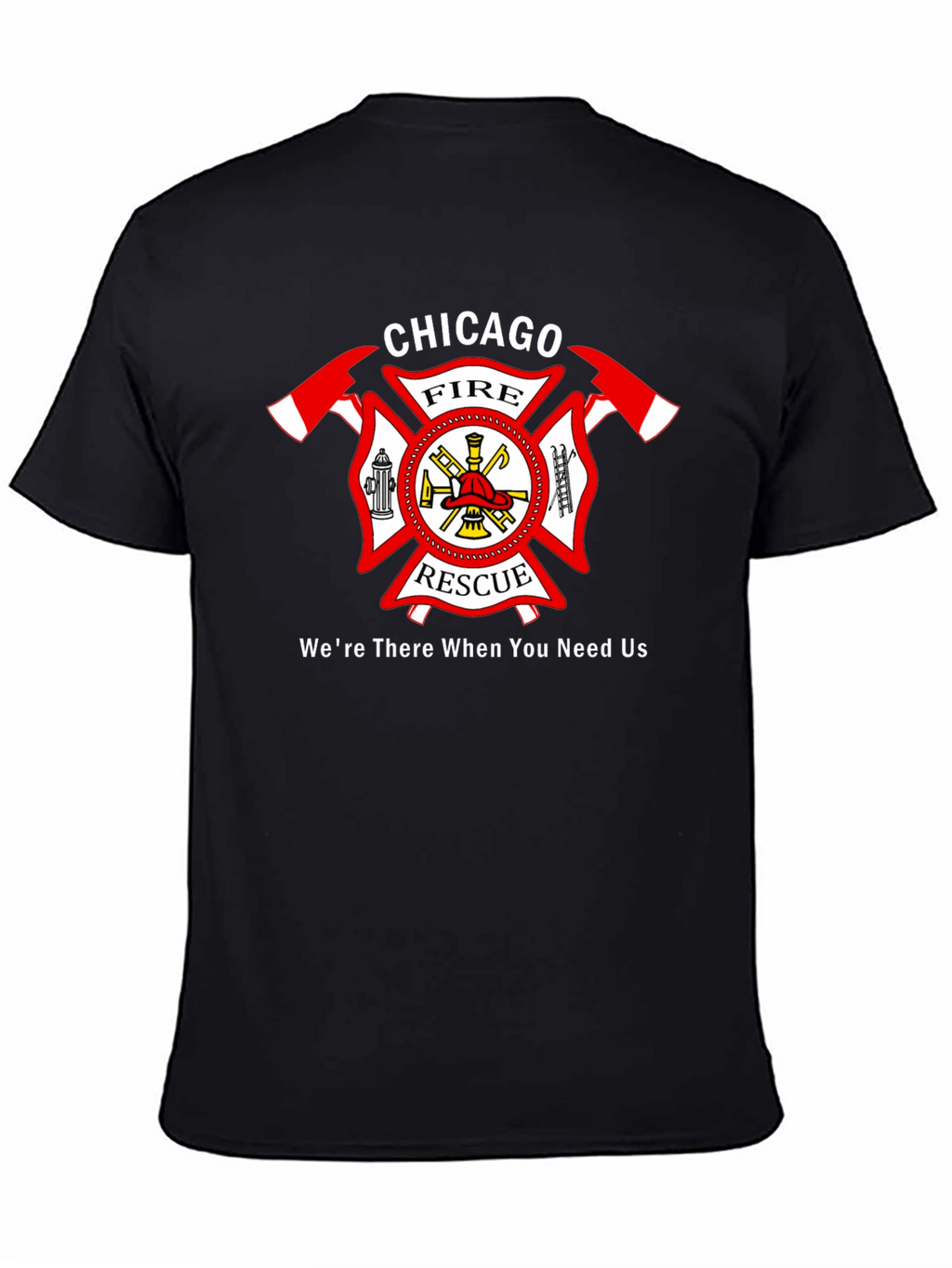 Chicago Fire Rescue Black T-Shirt