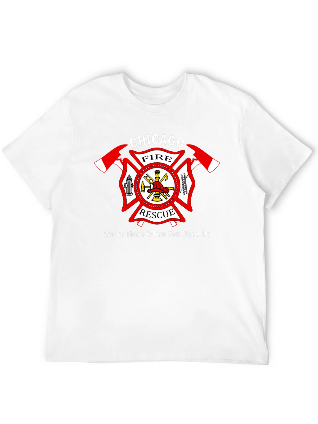 Chicago Fire Rescue Black T-Shirt