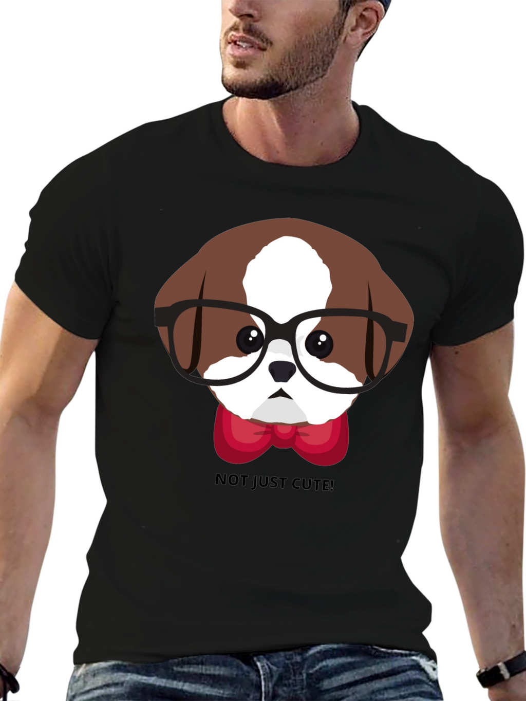 Cute Dog with Glasses T-Shirt