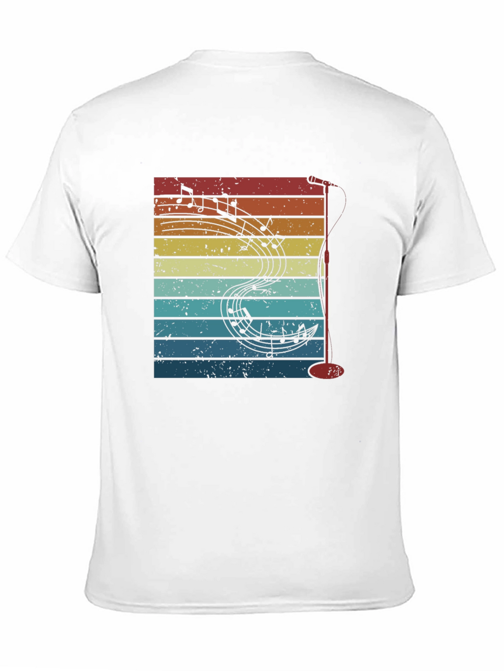 Retro Music Notes Graphic Tee