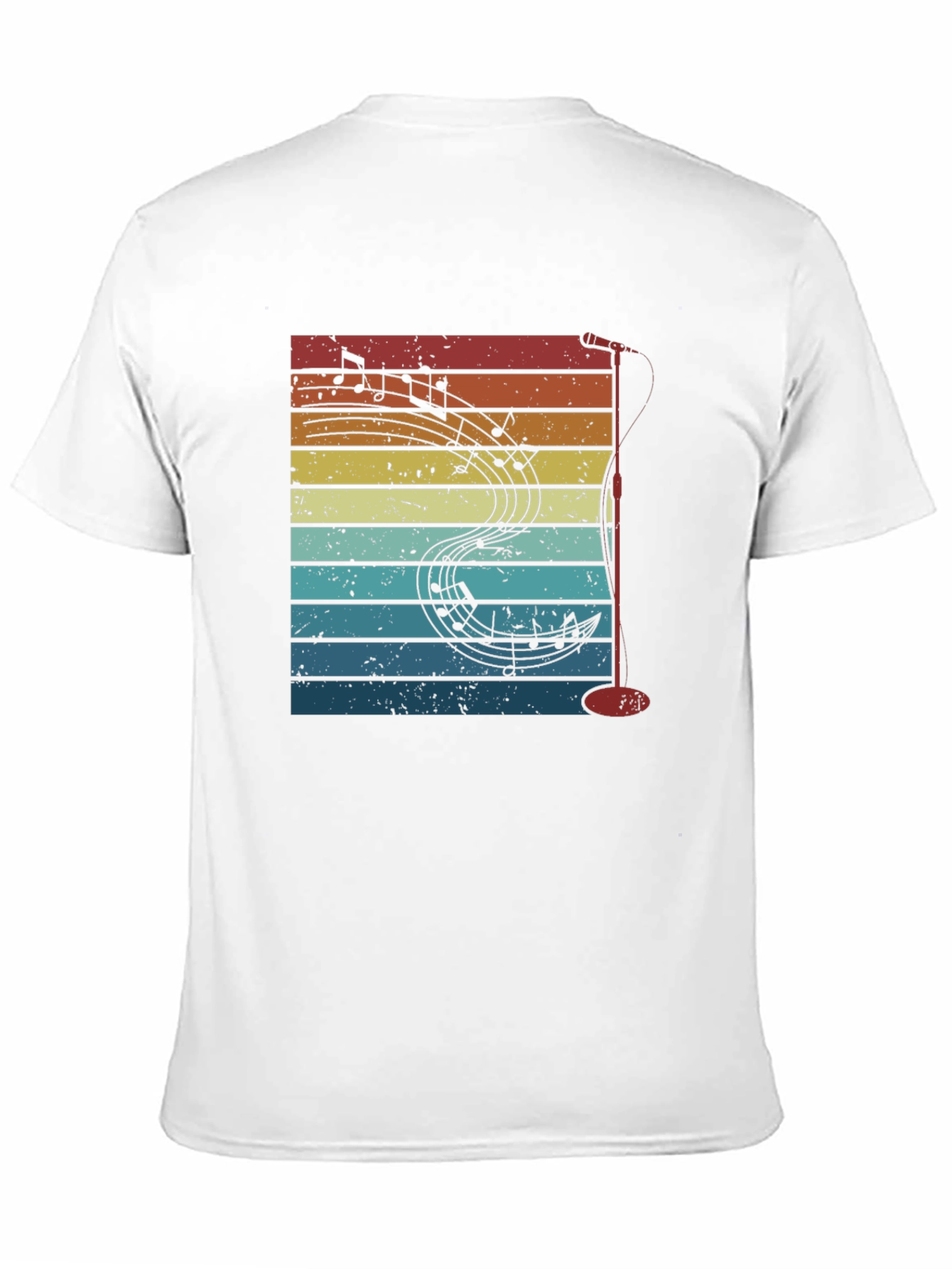 Retro Music Notes Graphic Tee