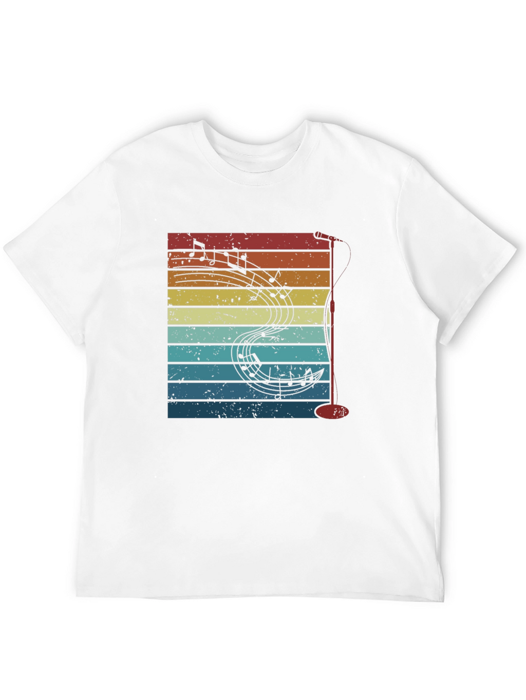 Retro Music Notes Graphic Tee