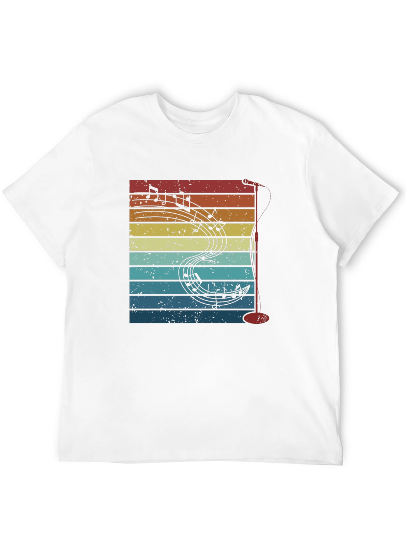 Retro Music Notes Graphic Tee