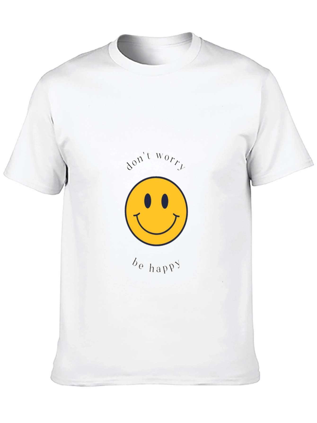 Dont Worry Be Happy Black T-Shirt
