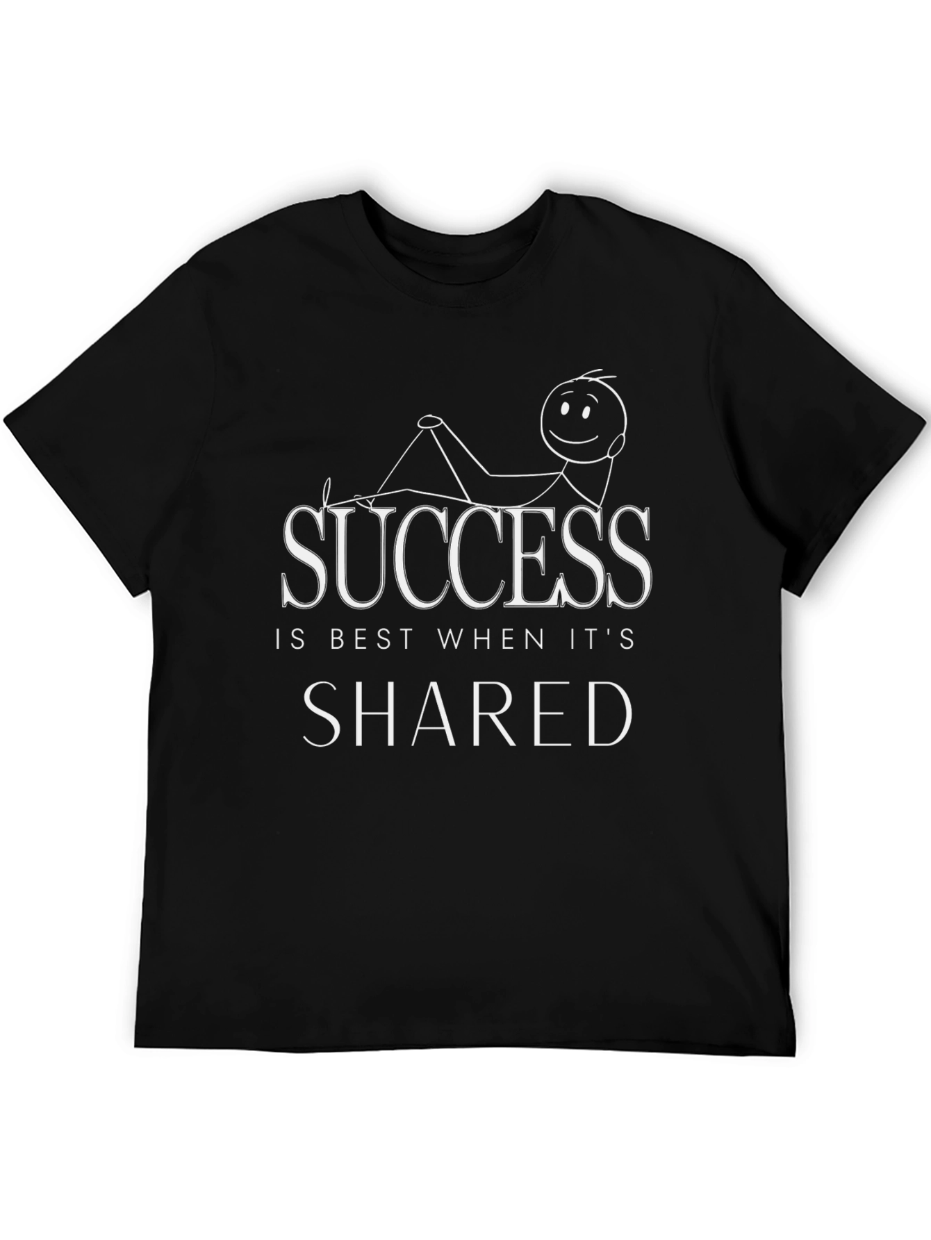 Success Shared T-Shirt Relaxed Fit Motivational Tee