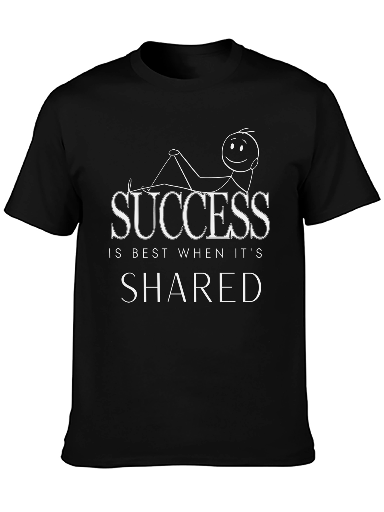 Success Shared T-Shirt Relaxed Fit Motivational Tee