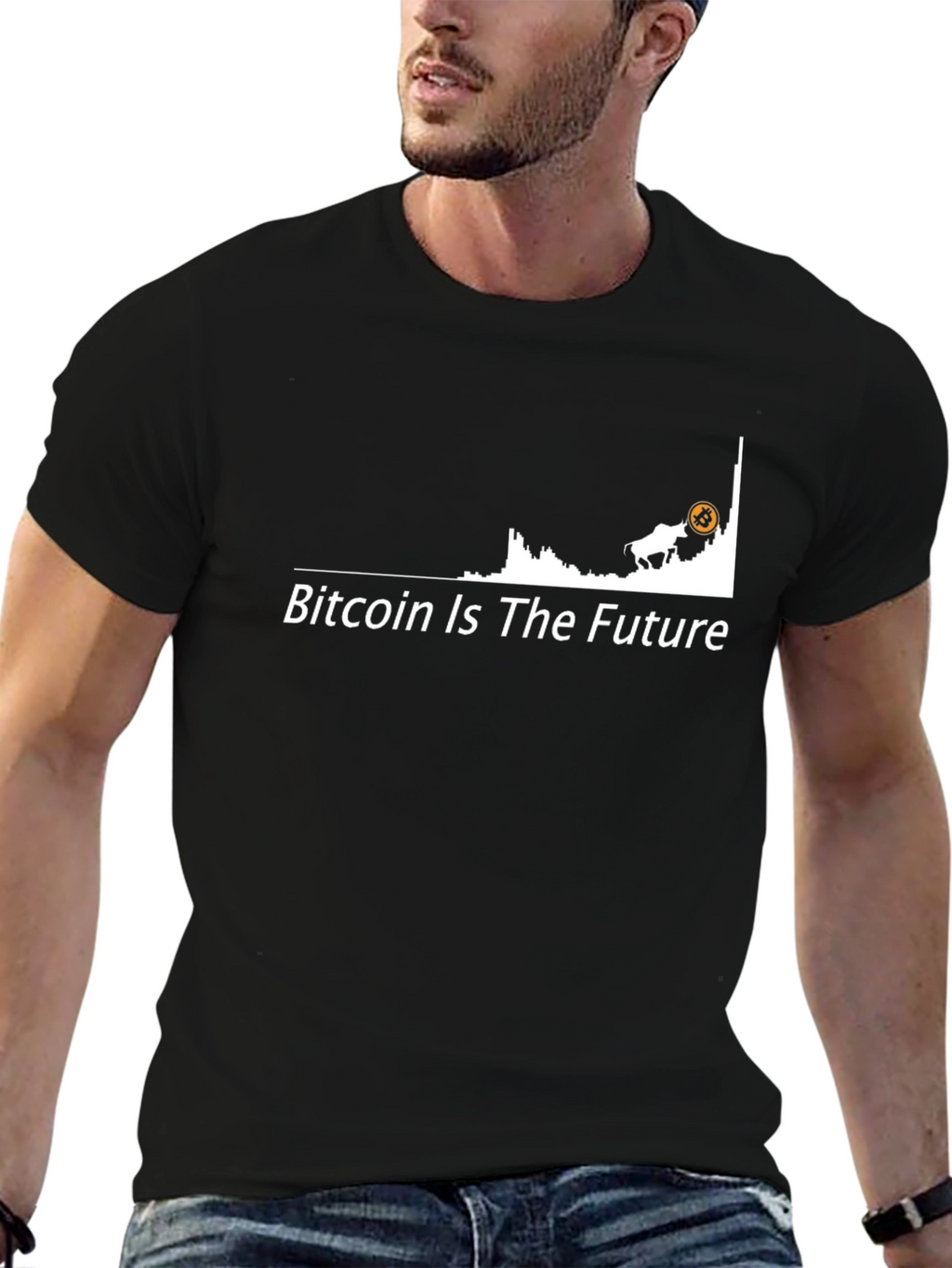 Bitcoin Is The Future Black T-Shirt