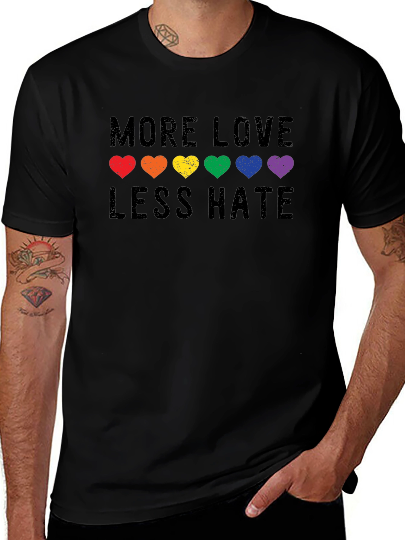 More Love Less Hate Pride T-Shirt