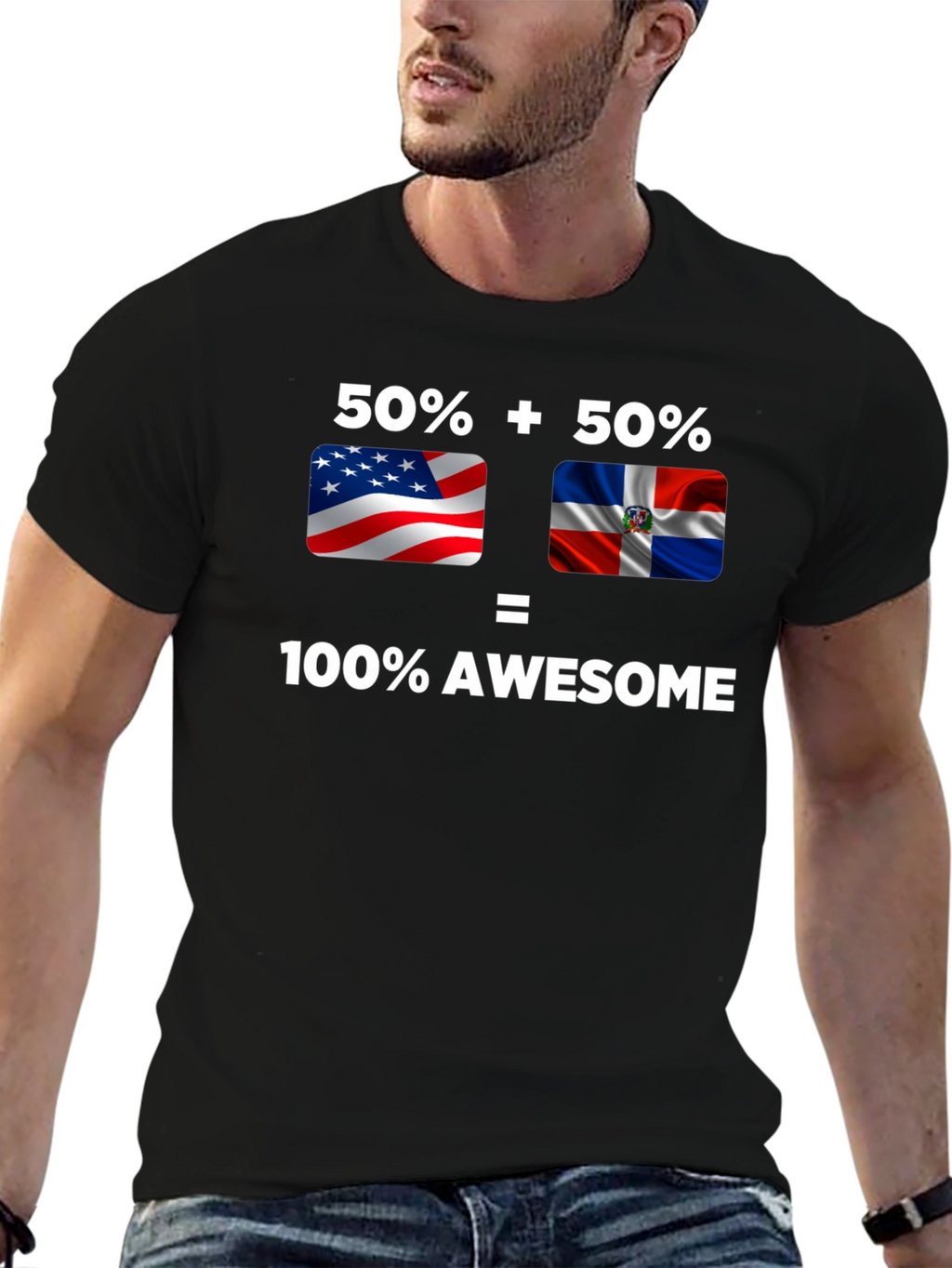 Awesome USA & Dominican Republic T-Shirt