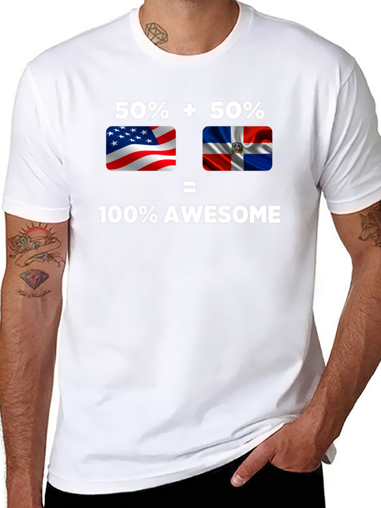 Awesome USA & Dominican Republic T-Shirt