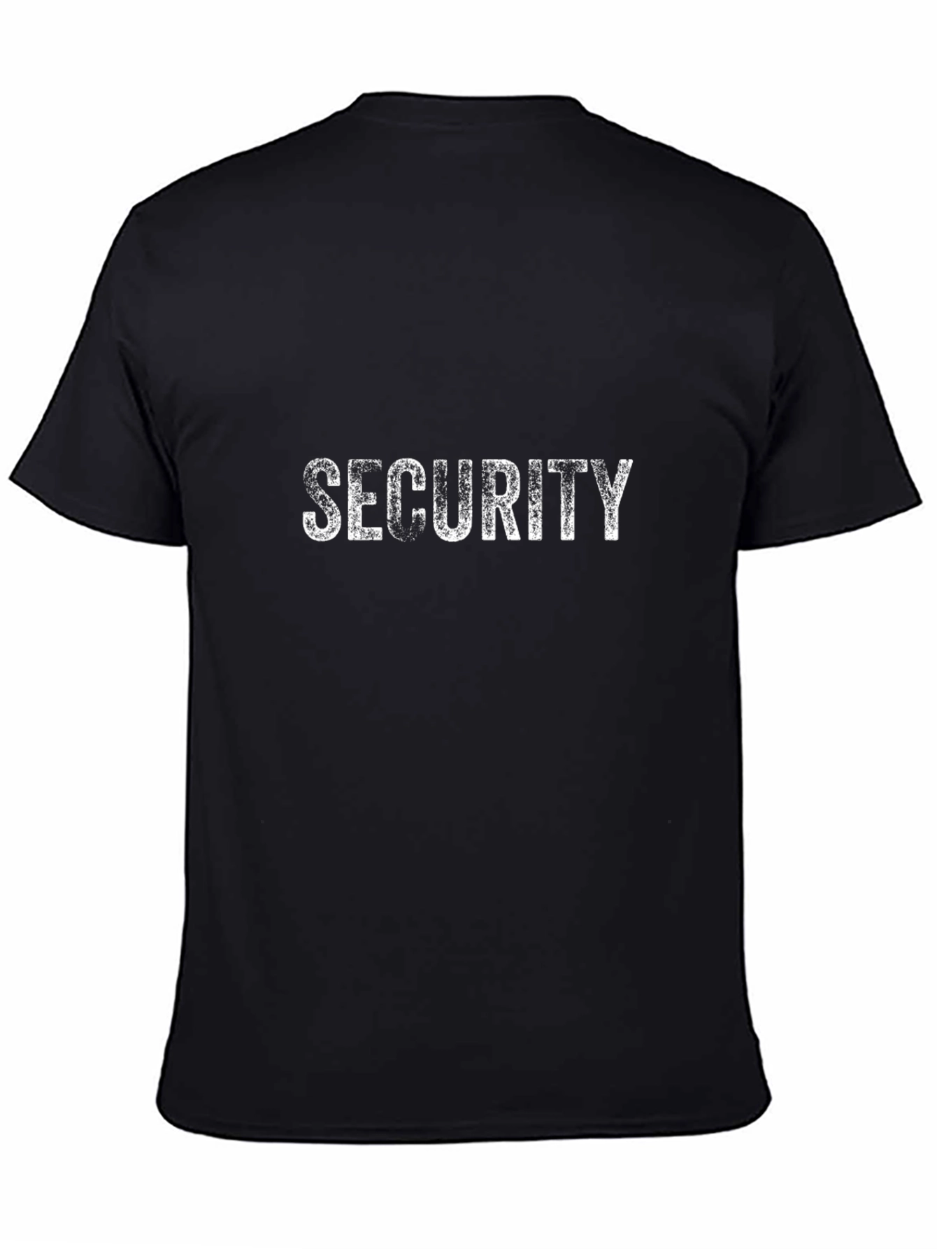 Security T-Shirt - Black Crew Neck