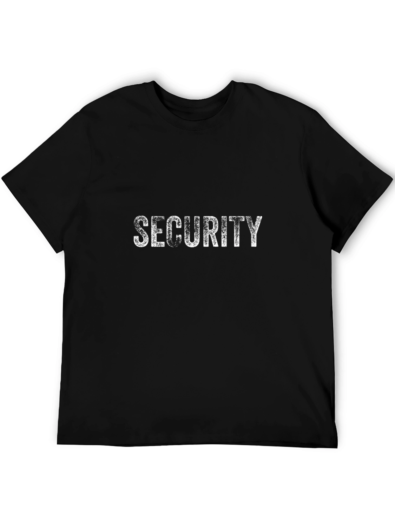 Security T-Shirt - Black Crew Neck