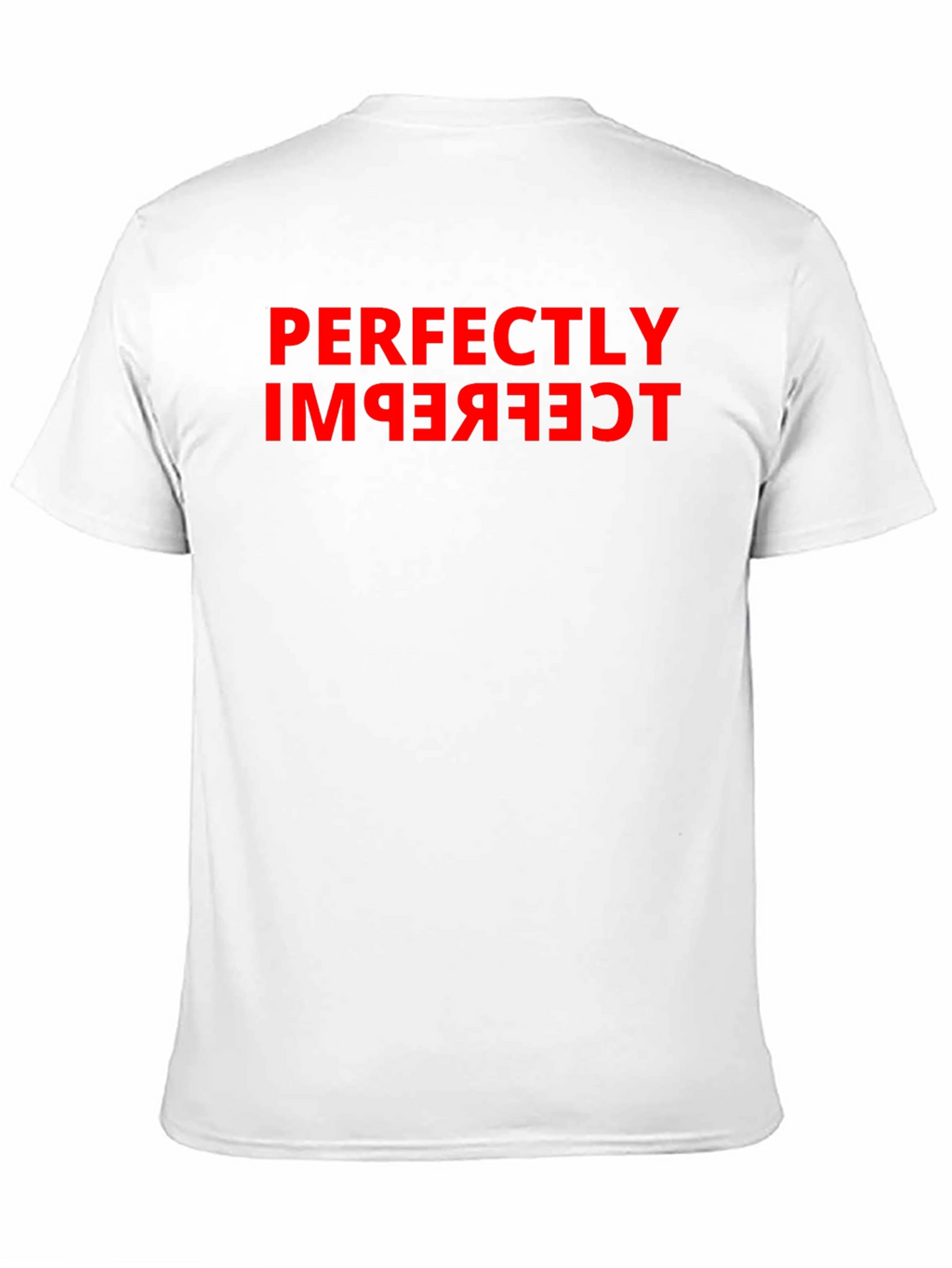 Perfectly Imperfect Red Graphic Black T-Shirt