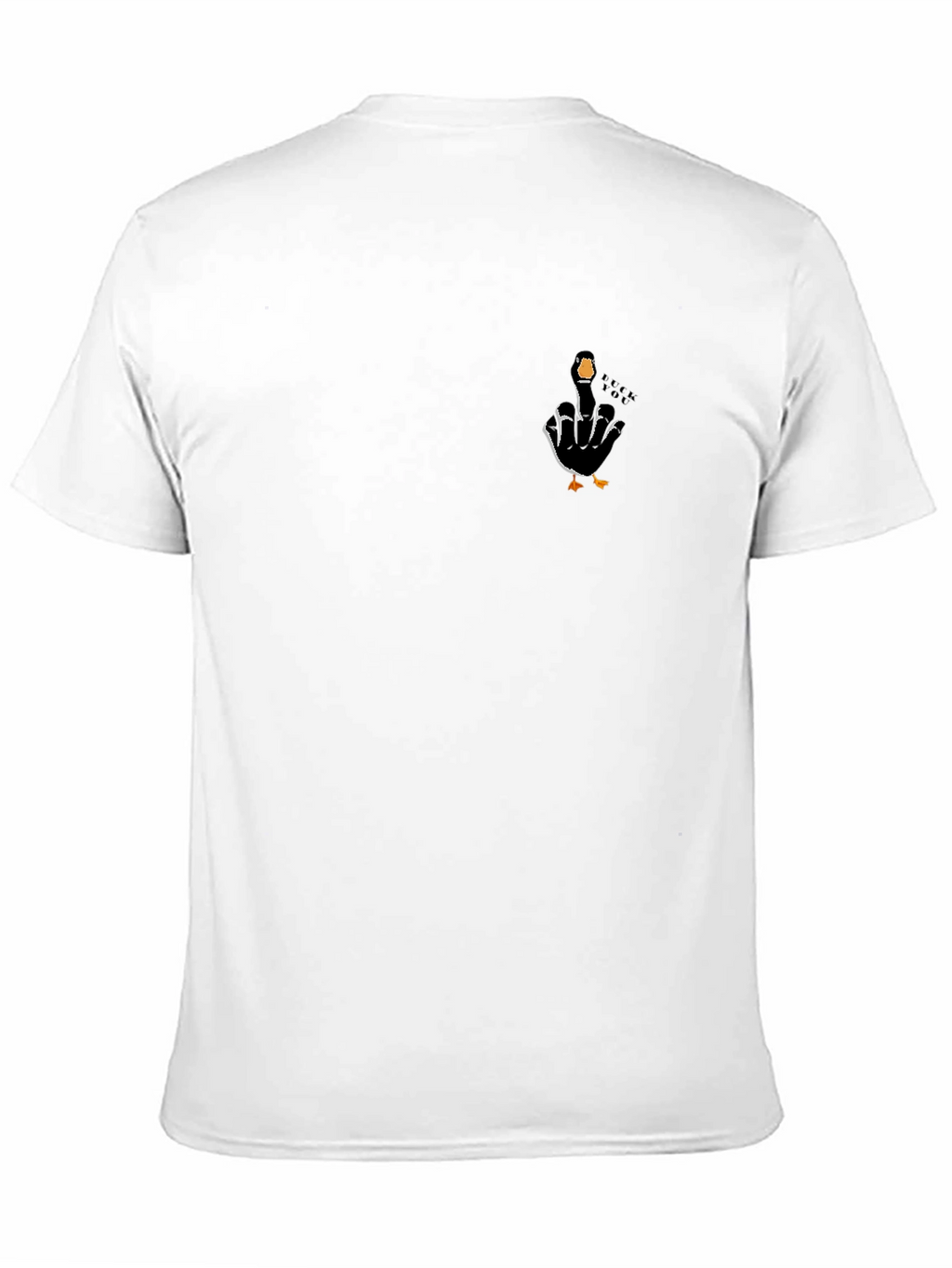 Funny Goose Middle Finger T-Shirt - Black