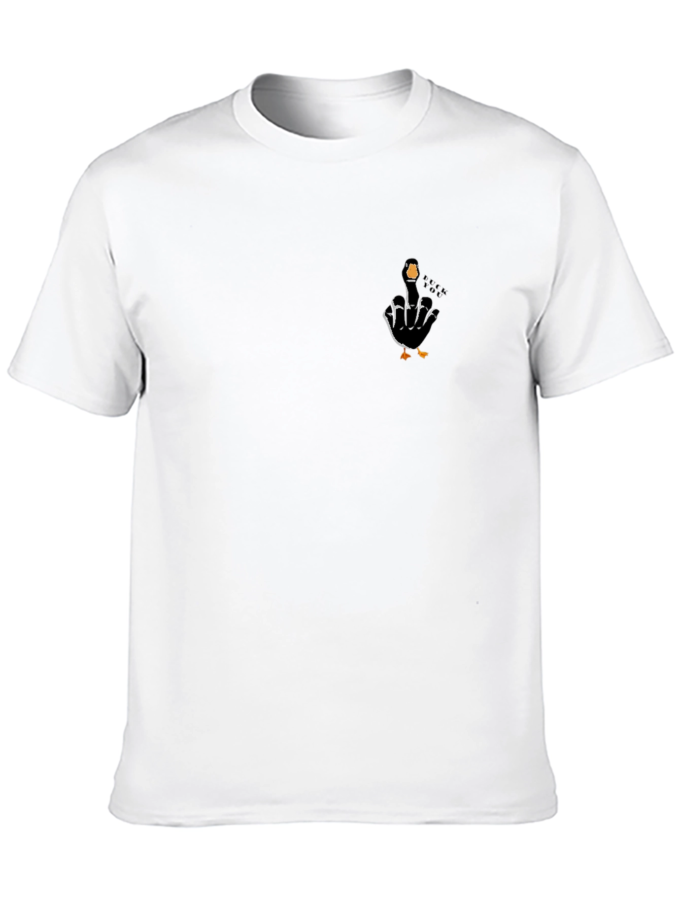 Funny Goose Middle Finger T-Shirt - Black